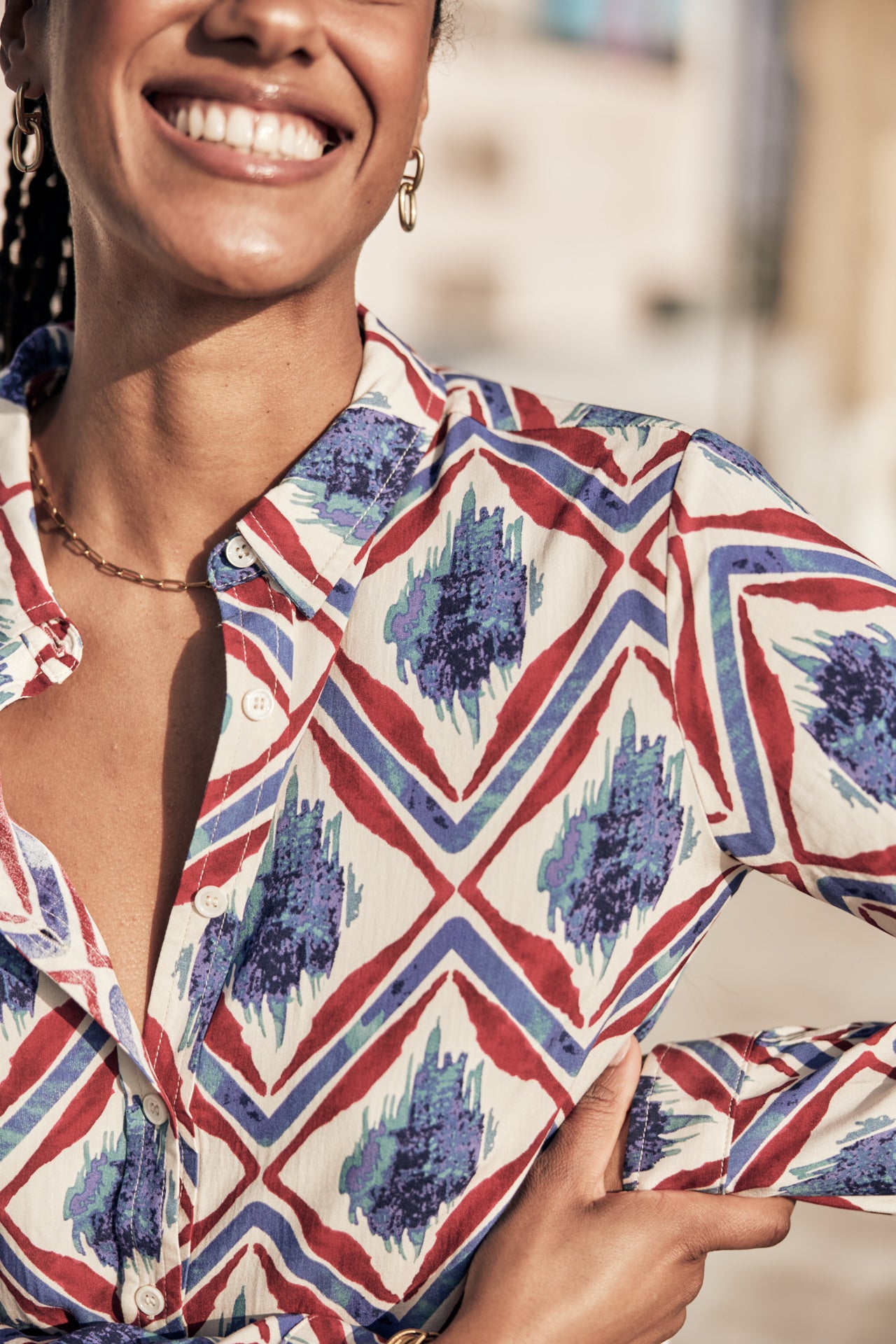 Chemise droite Woman Katy Diamond off white | Freeman T. Porter