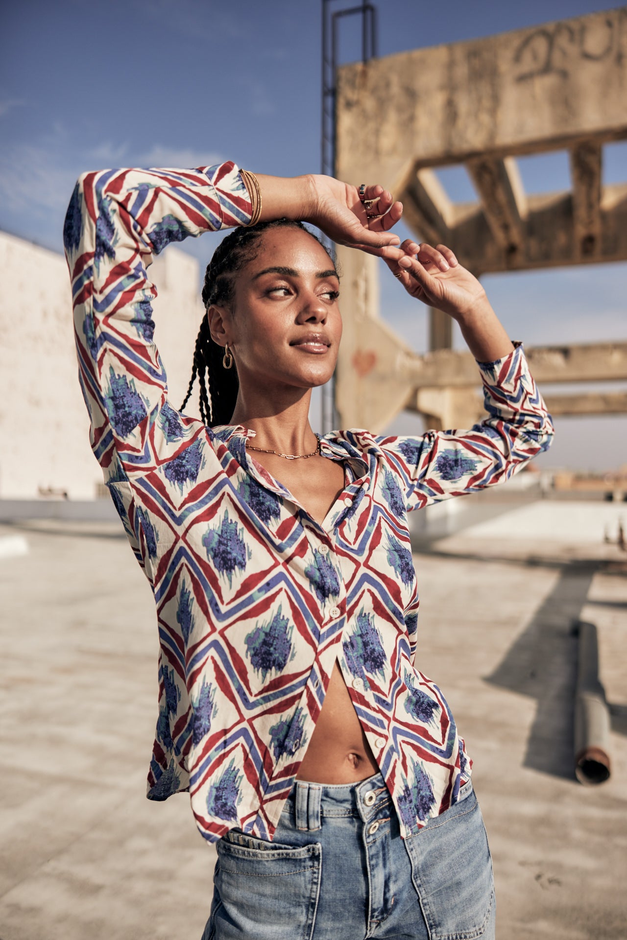 Chemise droite Woman Katy Diamond off white | Freeman T. Porter