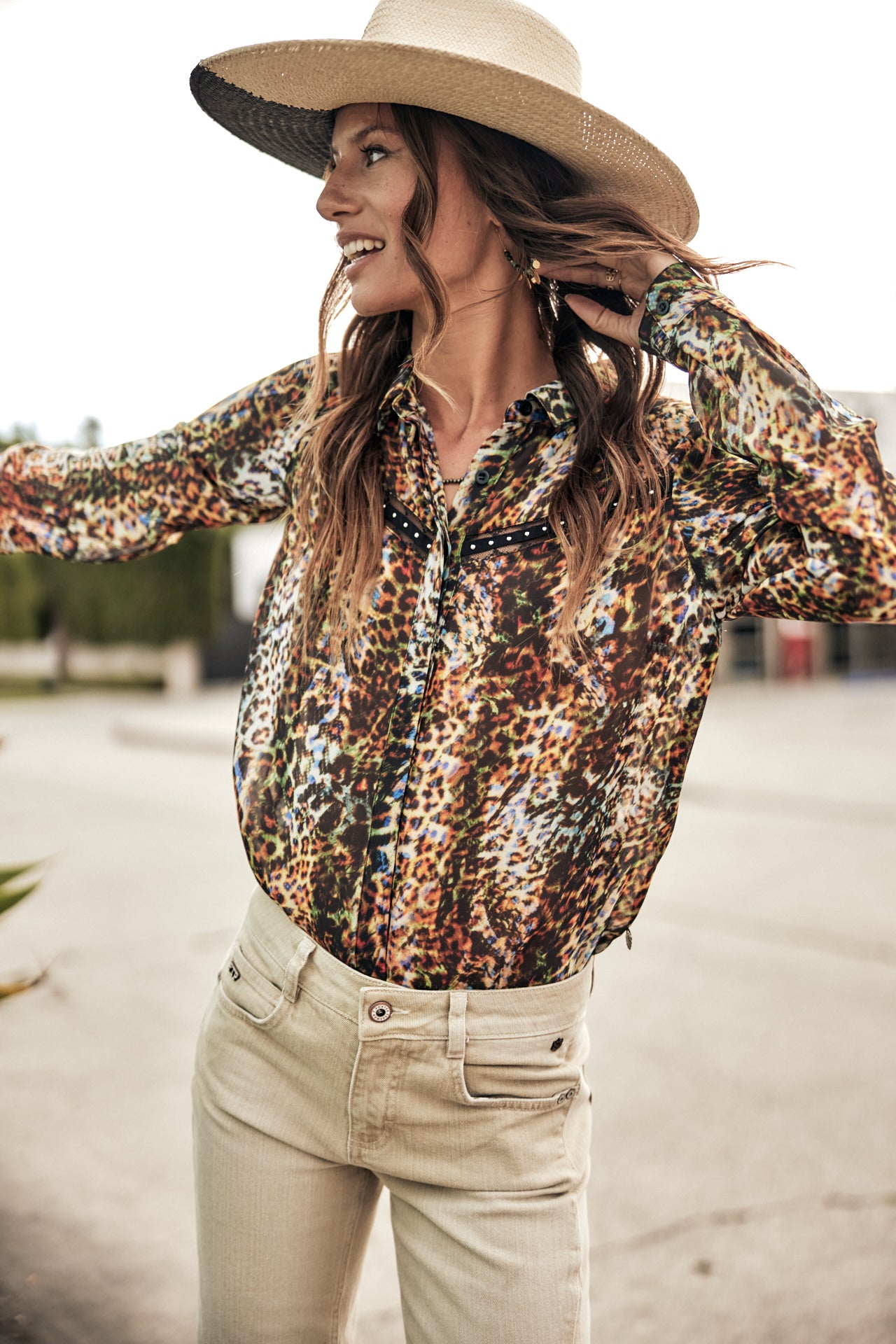 Chemise manches longues Mujer Crizia Yelling original | Freeman T. Porter