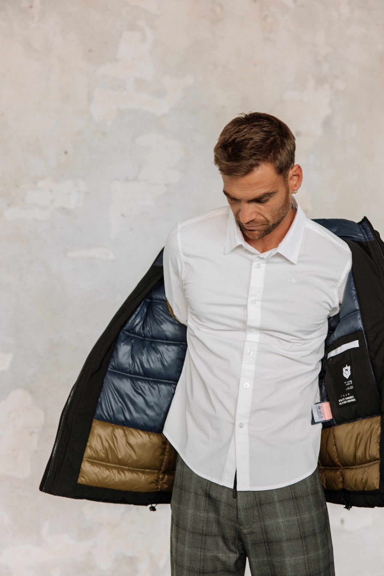 Eng anliegendes Hemd Mann Yoris Poplin bright white | Freeman T. Porter