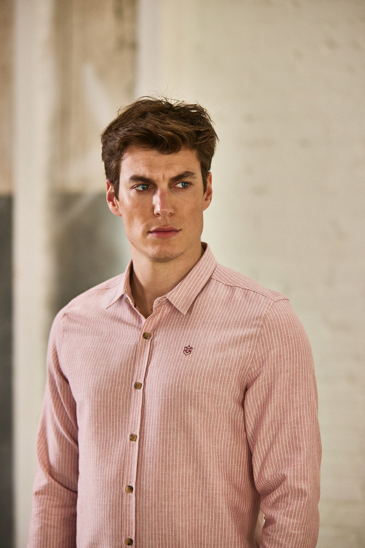 Chemise ajustée Homme Yoris Tokka dusty rose | Freeman T. Porter