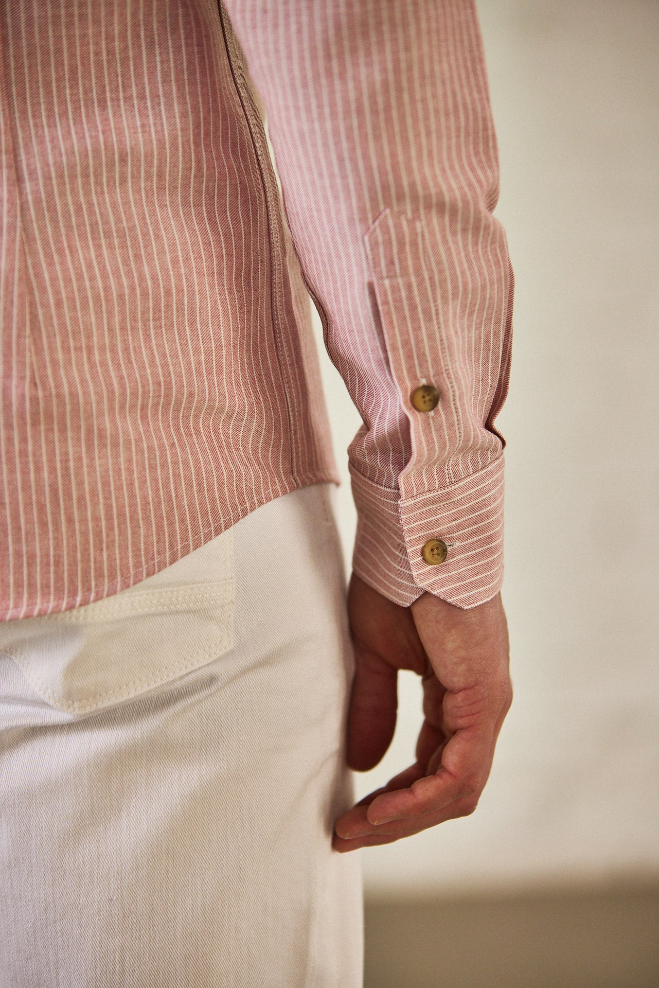 Chemise ajustée Homme Yoris Tokka dusty rose | Freeman T. Porter