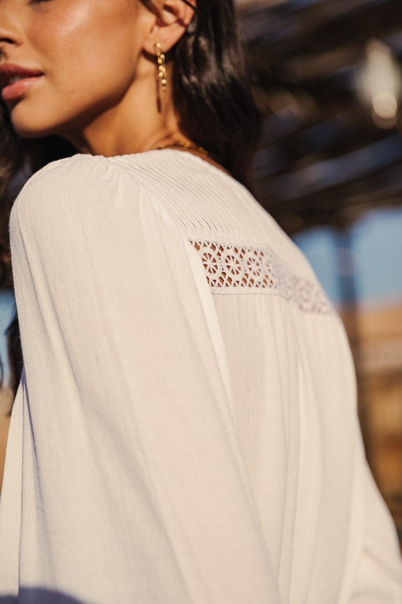 Top manches longues Femme Tya Plain Color white | Freeman T. Porter