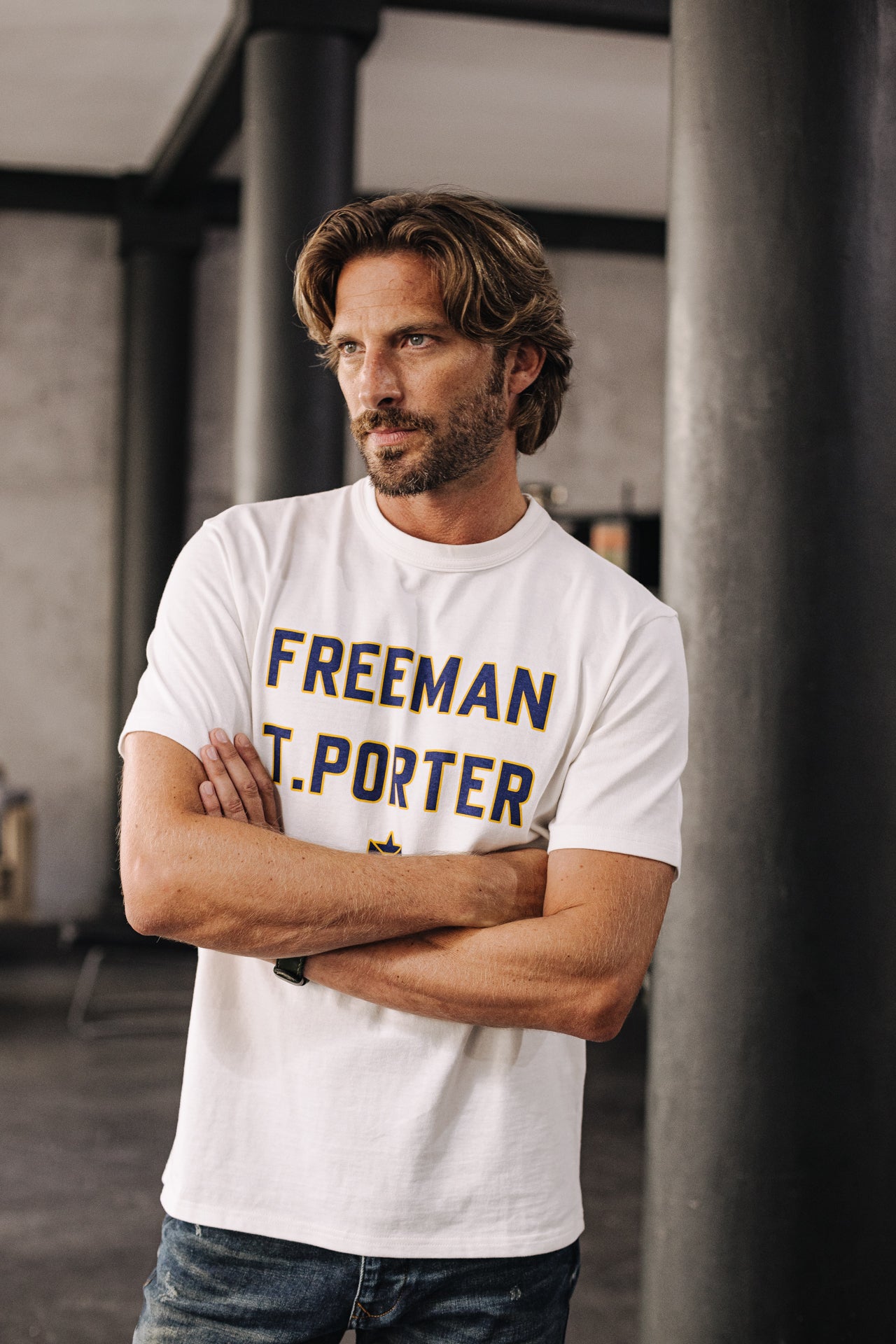 T-shirt Homme Chuck Neon ecru | Freeman T. Porter