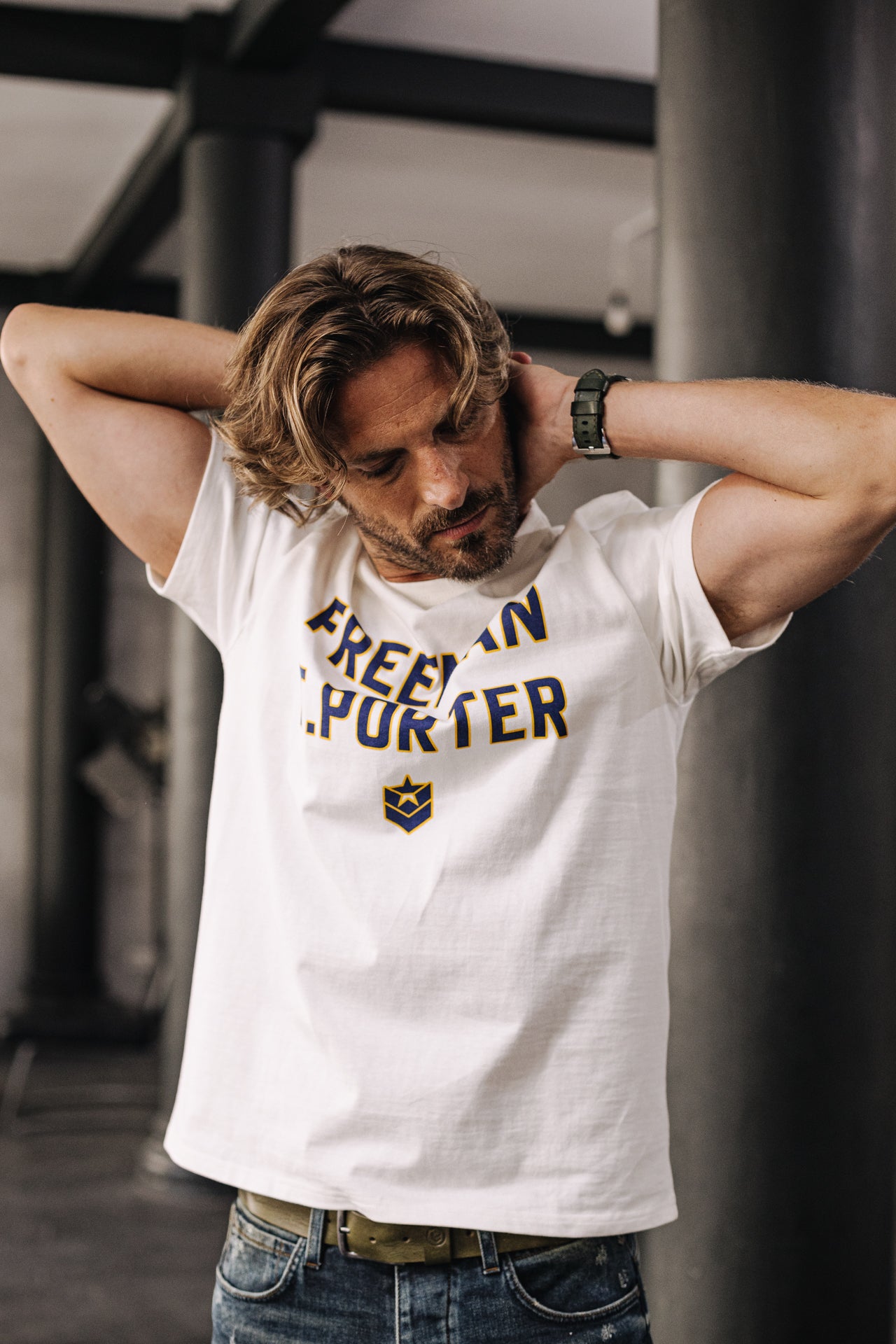 T-shirt Homme Chuck Neon ecru | Freeman T. Porter