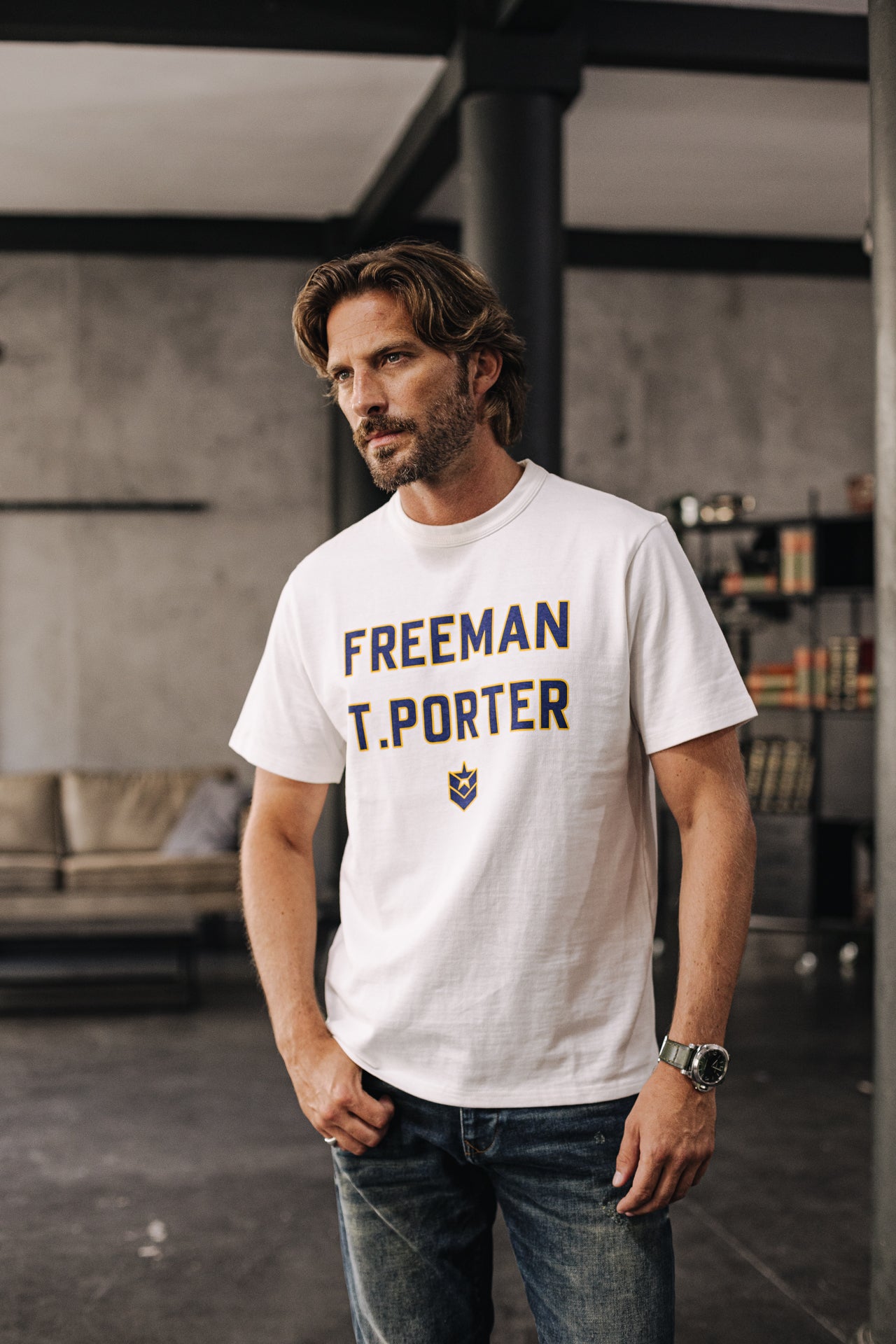 T-shirt Homme Chuck Neon ecru | Freeman T. Porter