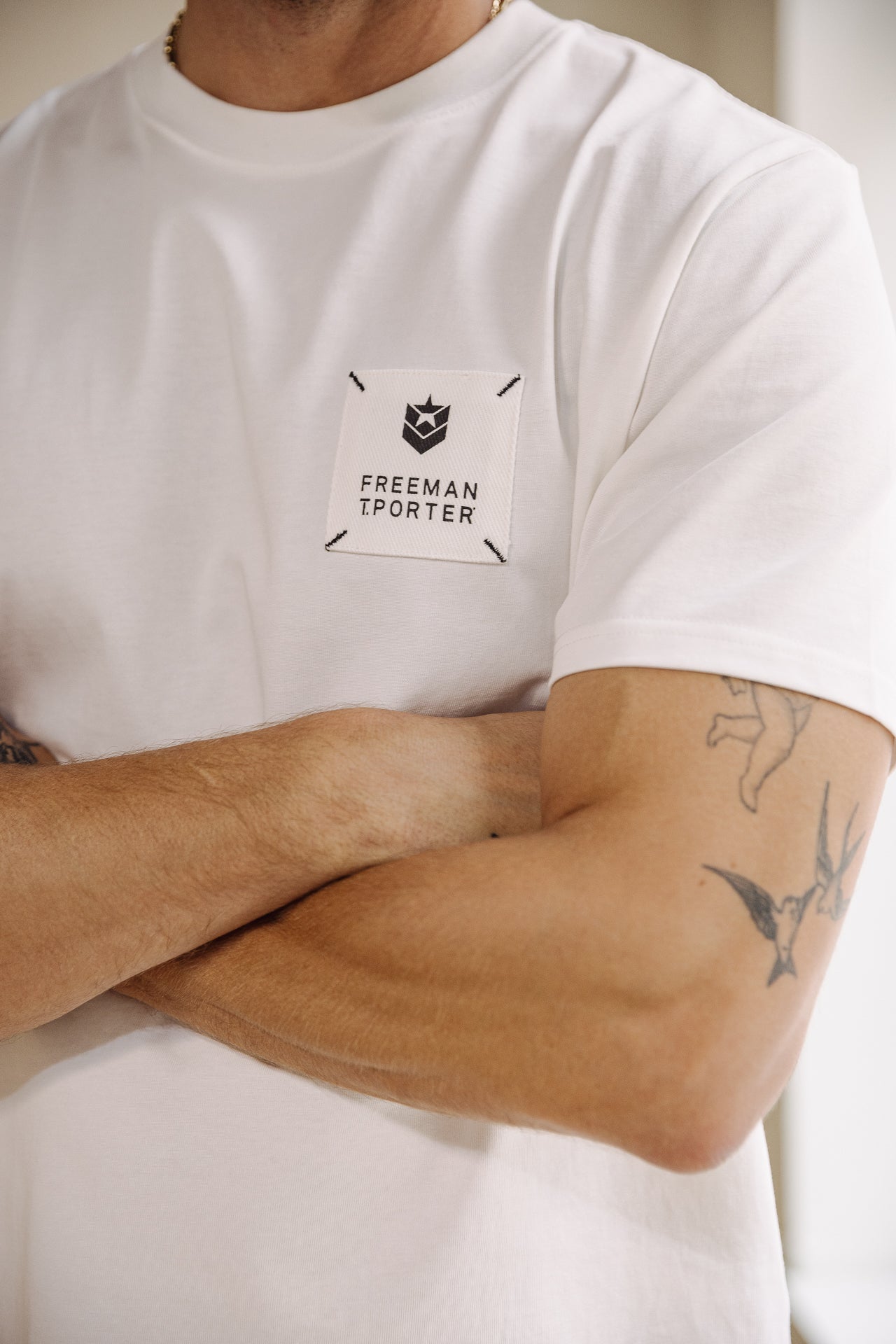 T-shirt Homme Chuck Patch white | Freeman T. Porter