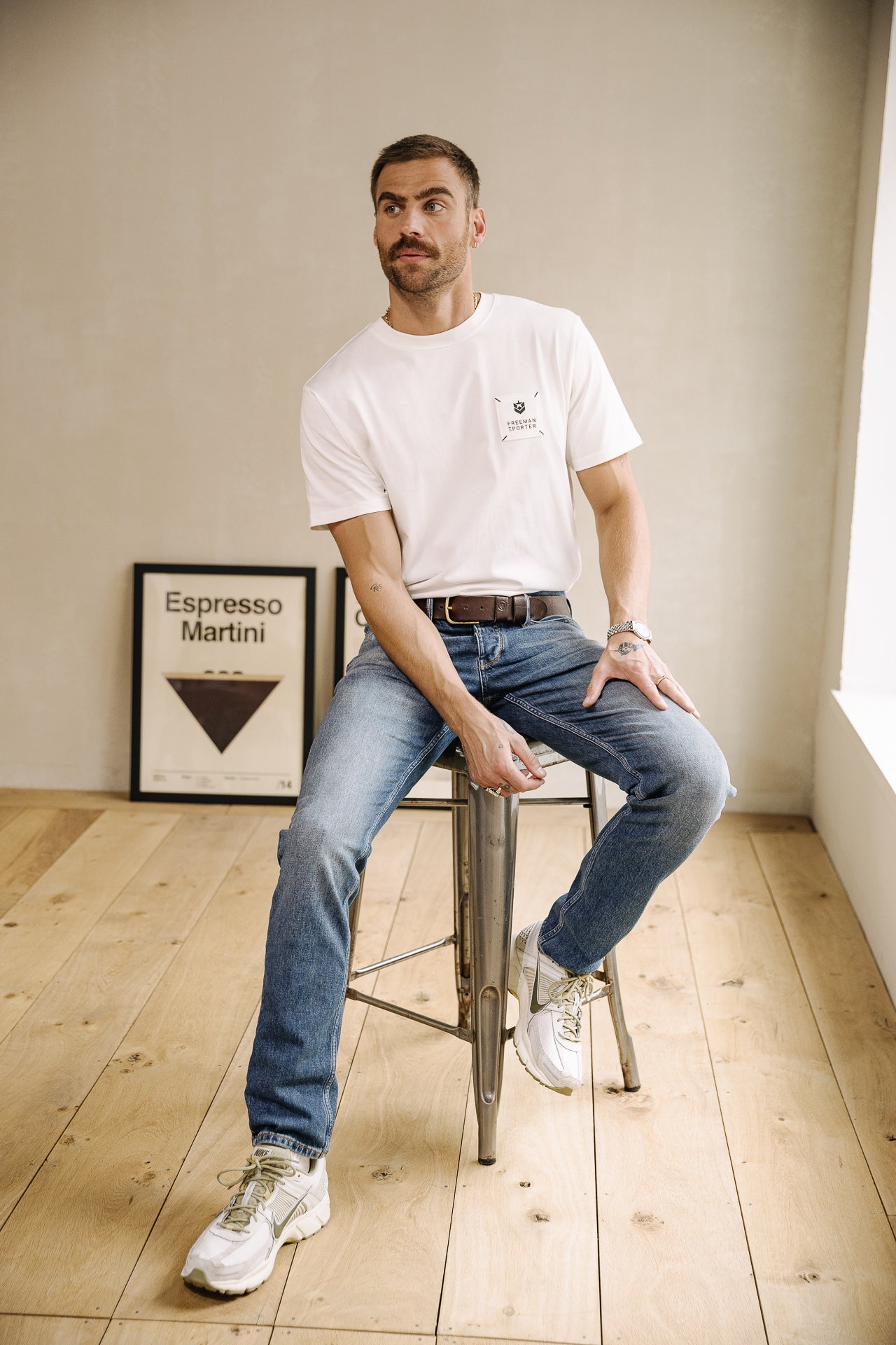 T-shirt Homme Chuck Patch white | Freeman T. Porter