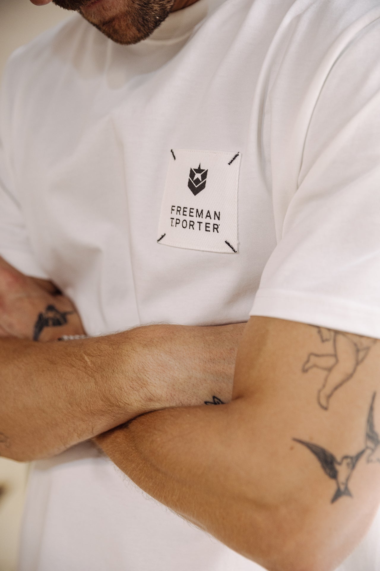 T-shirt Homme Chuck Patch white | Freeman T. Porter