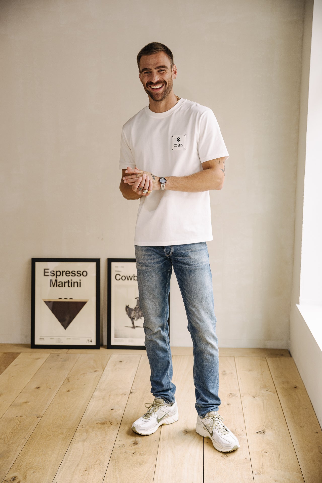 T-shirt Homme Chuck Patch white | Freeman T. Porter