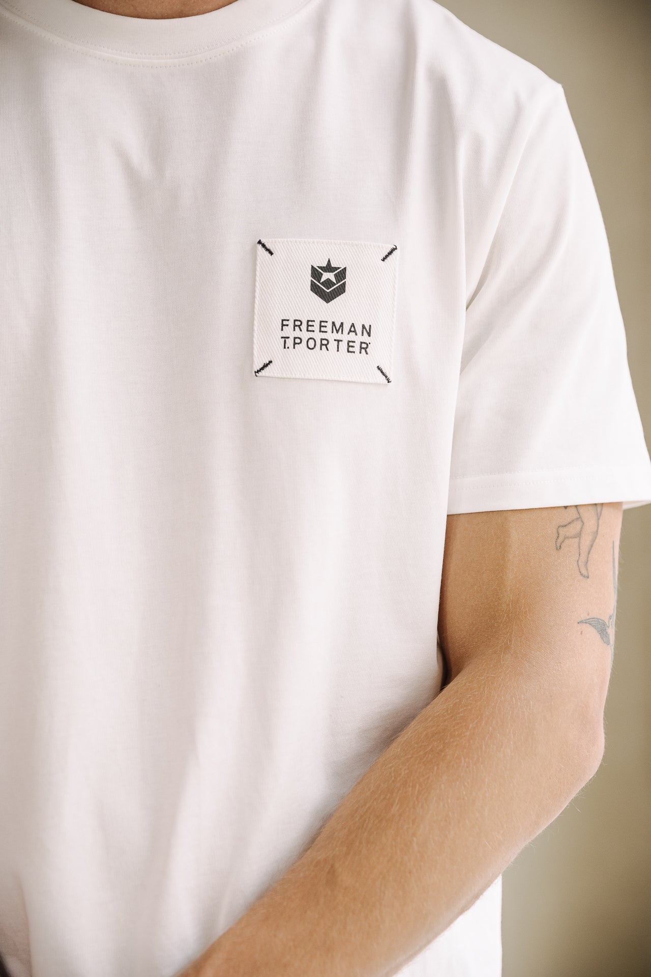 T-shirt Homme Chuck Patch white | Freeman T. Porter