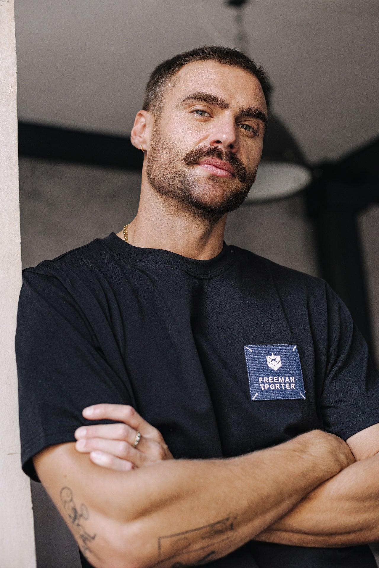 T-shirt Homme Chuck Patch black | Freeman T. Porter