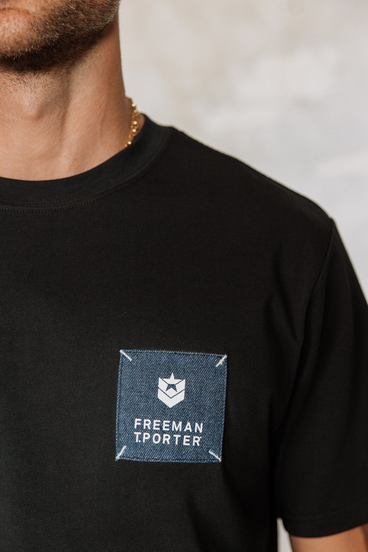 T-shirt Homme Chuck Patch black | Freeman T. Porter
