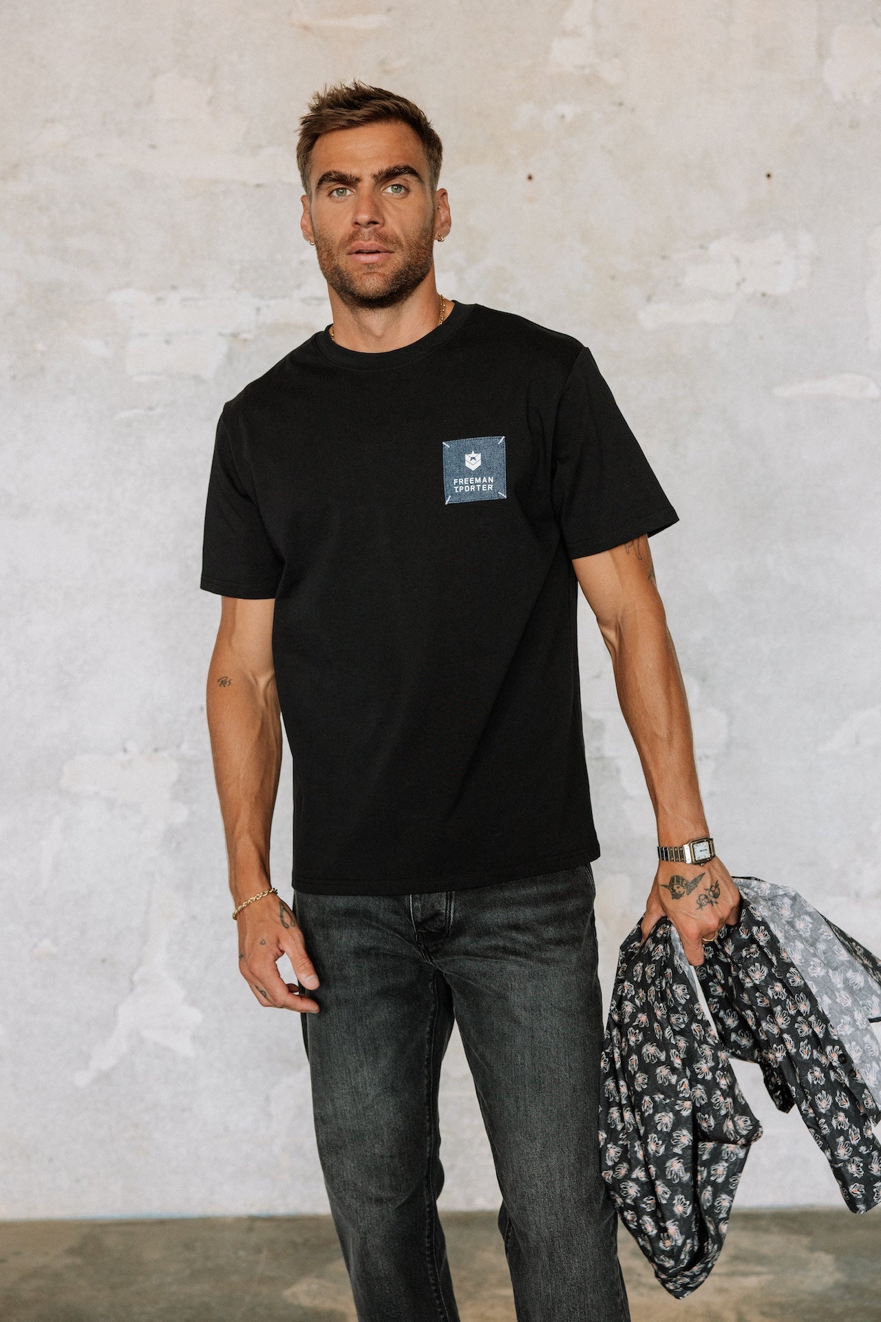 Camiseta Hombres Chuck Patch black | Freeman T. Porter