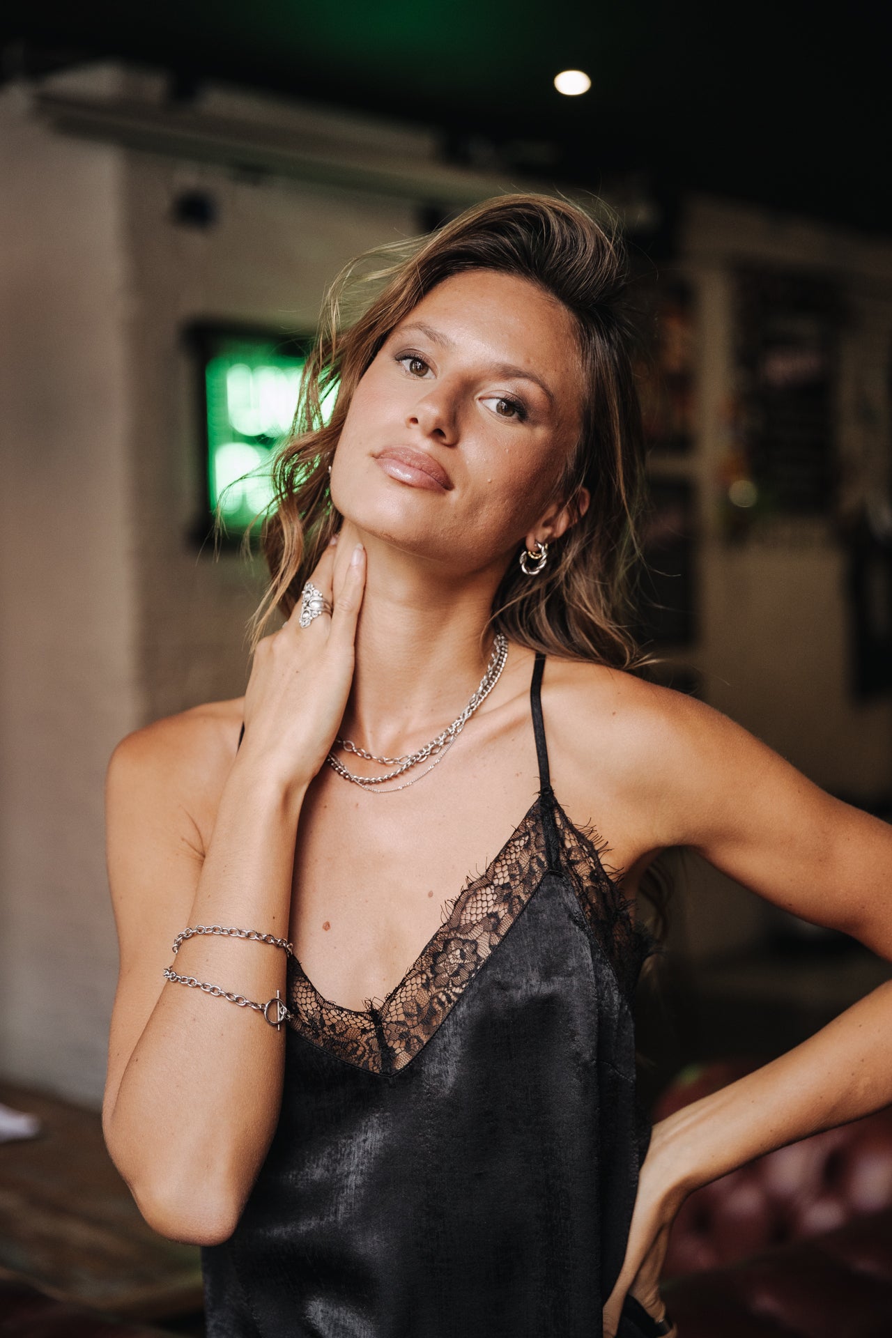 Robe longue Frau Mia Bicolor black | Freeman T. Porter