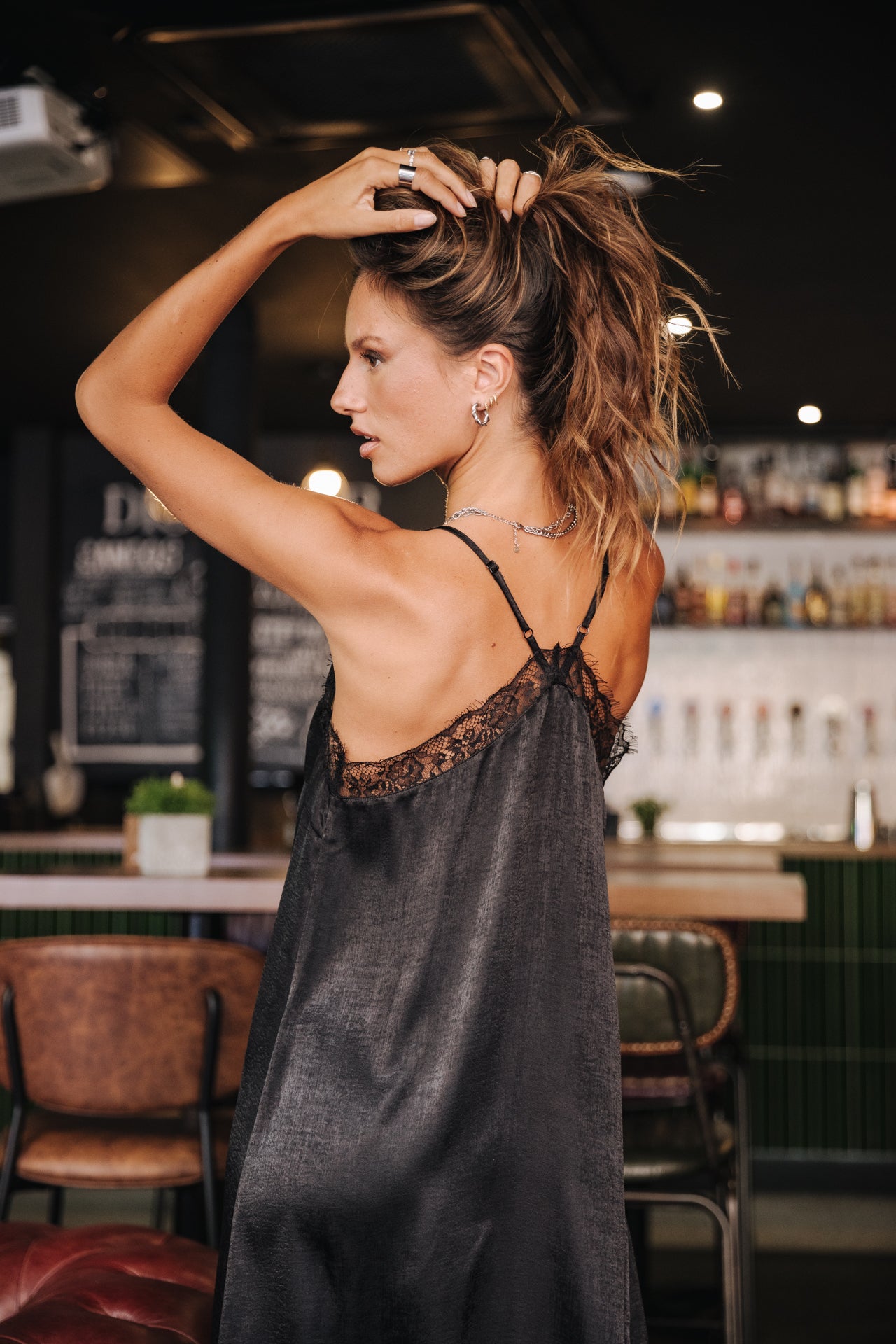 Robe longue Frau Mia Bicolor black | Freeman T. Porter