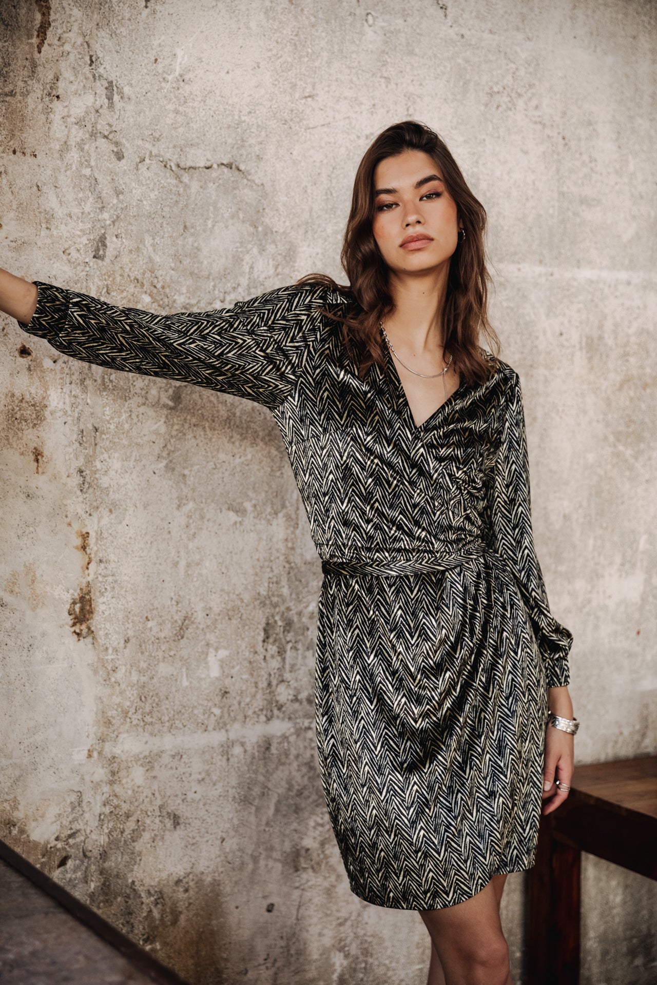 Robe porte-feuille Mujer Regate Night black | Freeman T. Porter