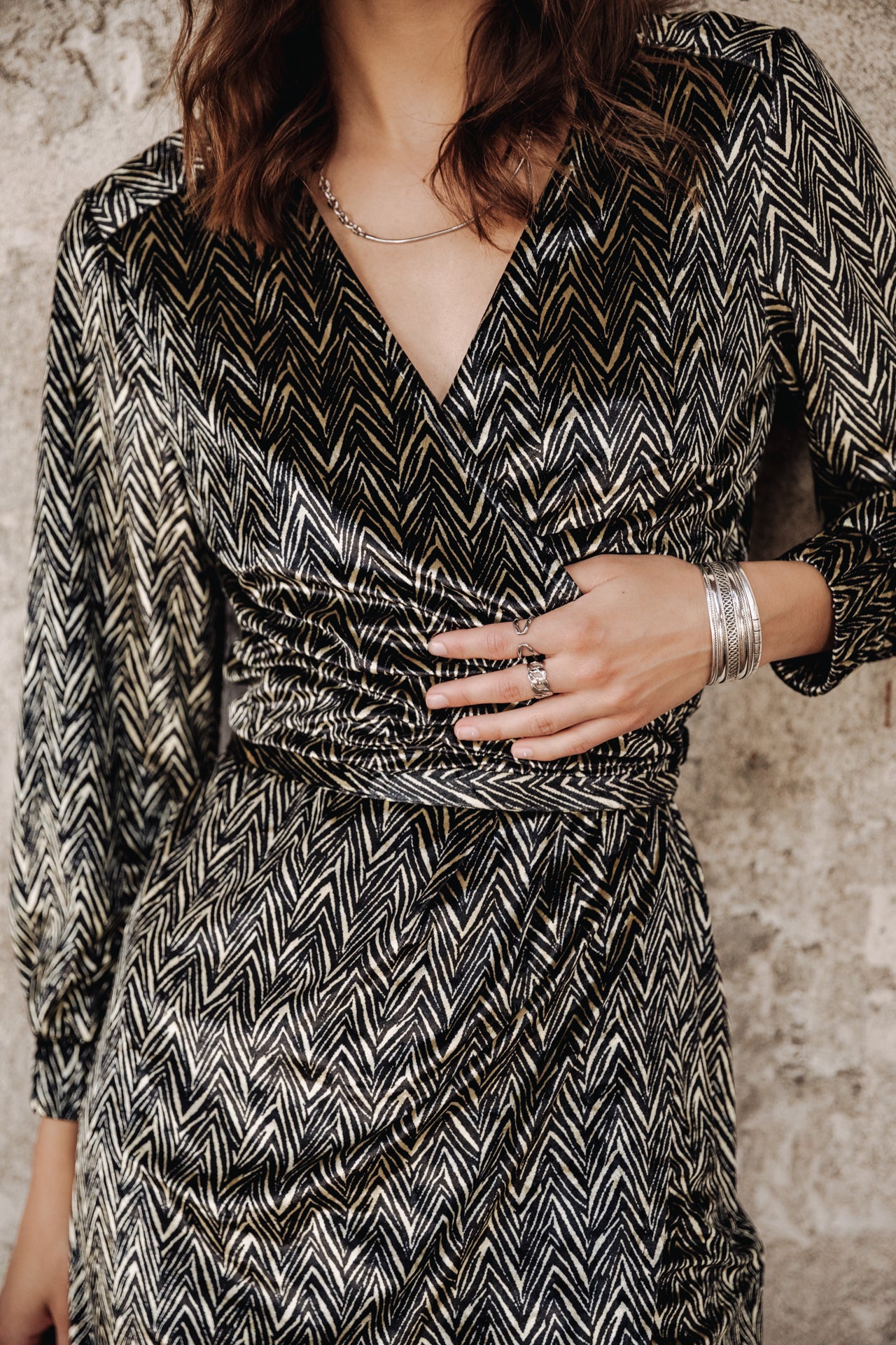 Robe porte-feuille Frau Regate Night black | Freeman T. Porter