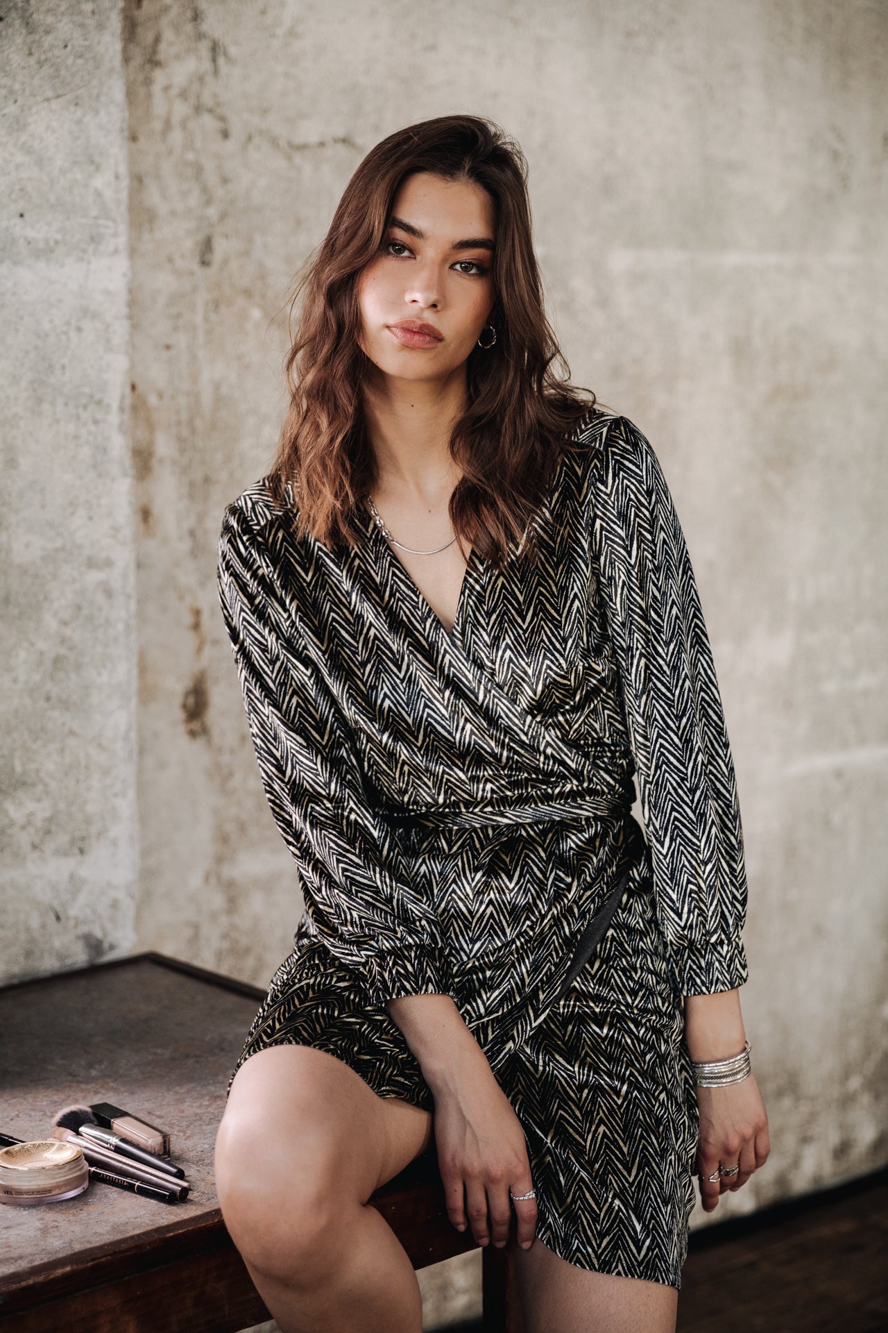 Robe porte-feuille Frau Regate Night black | Freeman T. Porter
