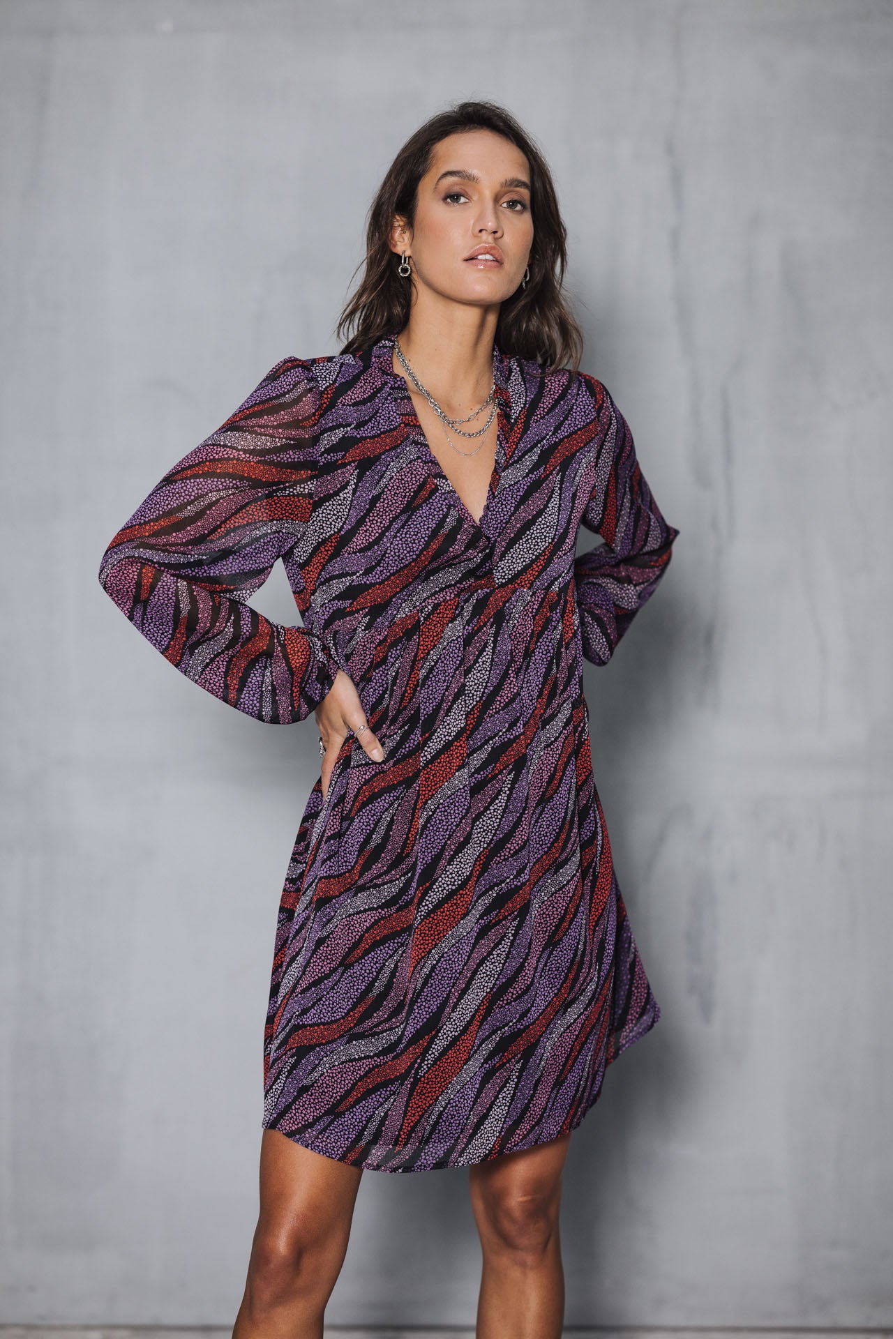 Robe trapèze Frau Rayane Pointello black | Freeman T. Porter