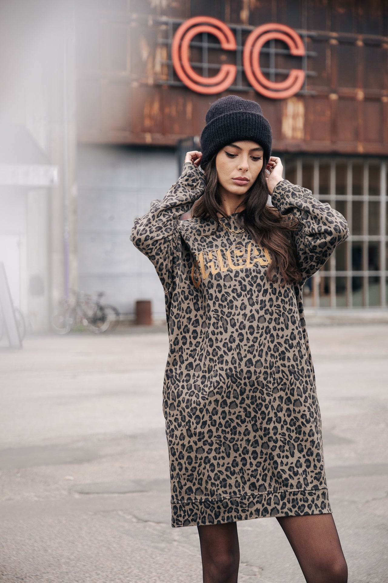 Robe mi-longue Frau Randsy Leo Chicago khaki | Freeman T. Porter