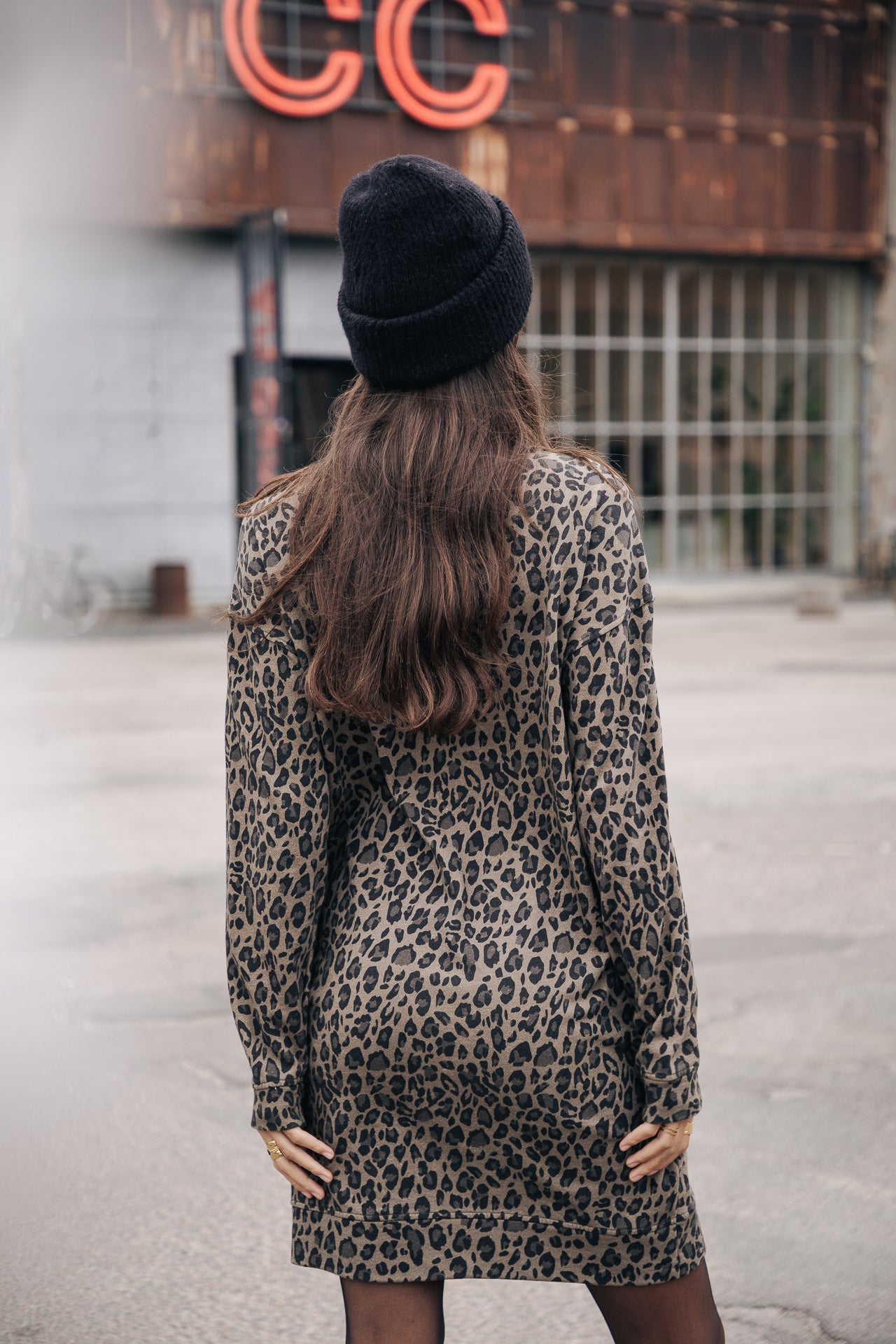 Robe mi-longue Frau Randsy Leo Chicago khaki | Freeman T. Porter