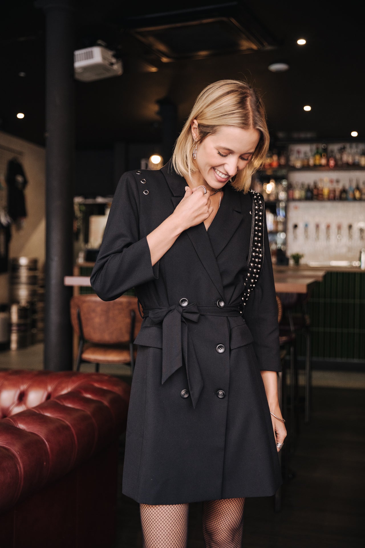 Robe tailleur courte Frau Ranita Circle black | Freeman T. Porter