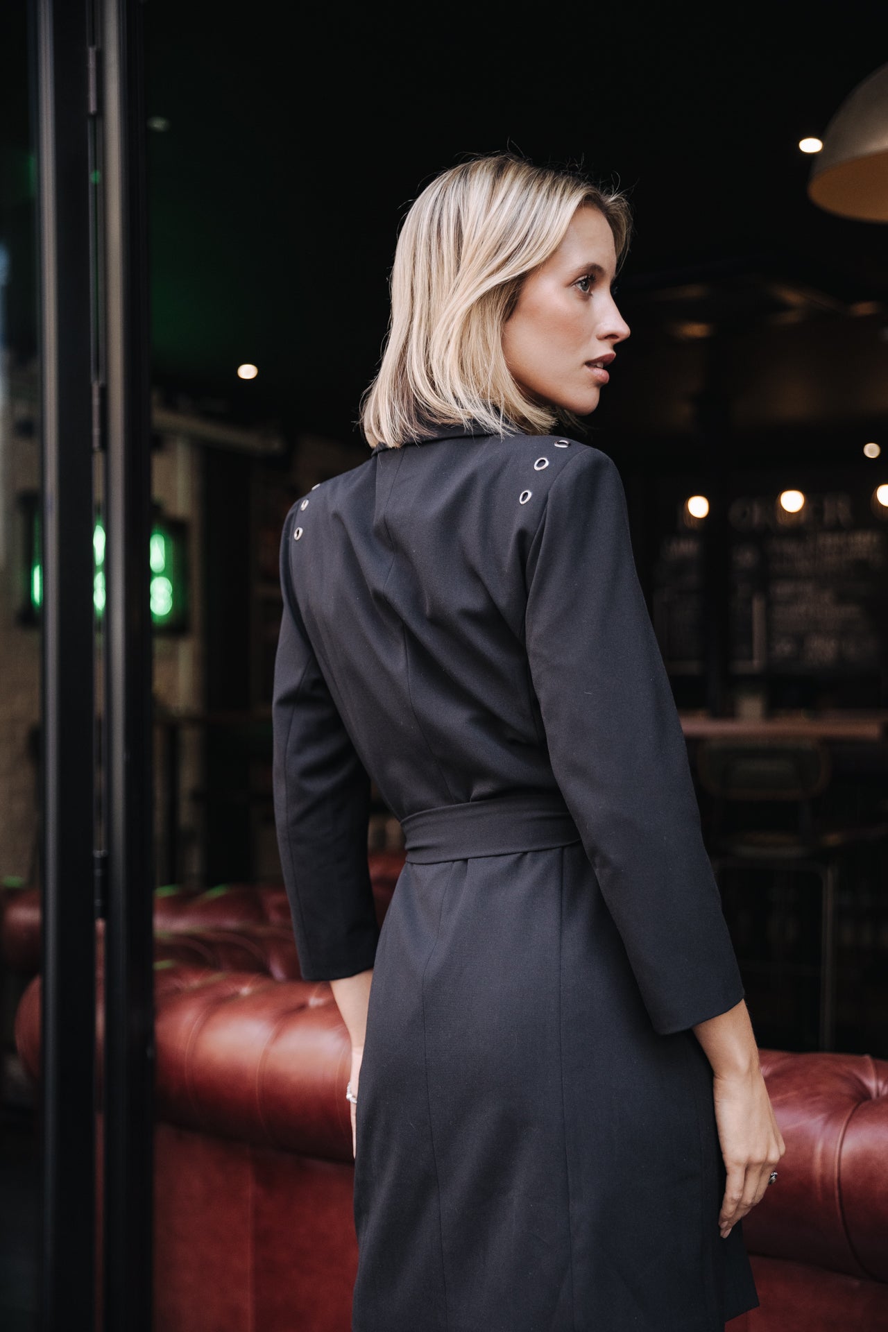 Robe tailleur courte Frau Ranita Circle black | Freeman T. Porter