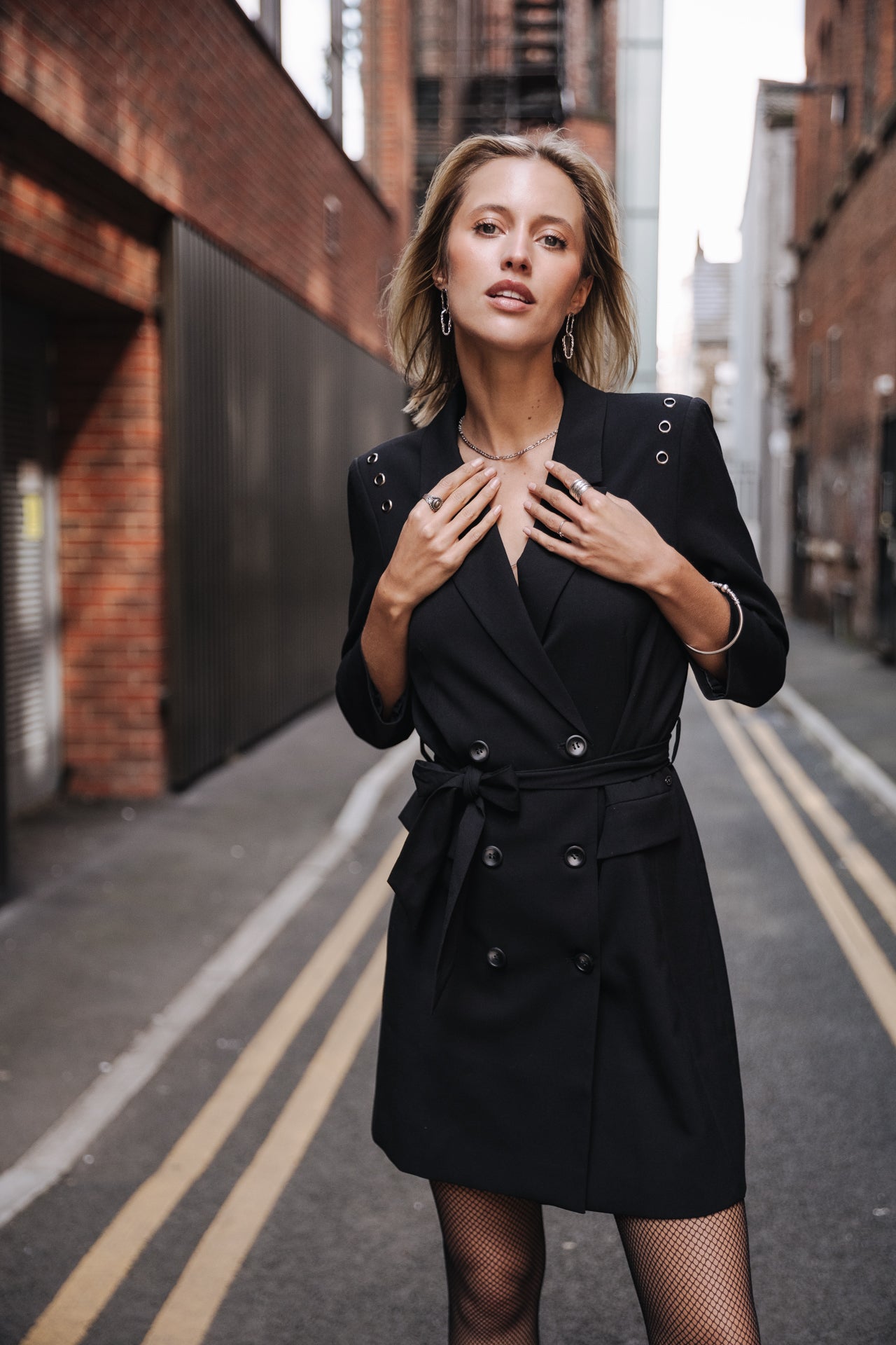 Robe tailleur courte Frau Ranita Circle black | Freeman T. Porter