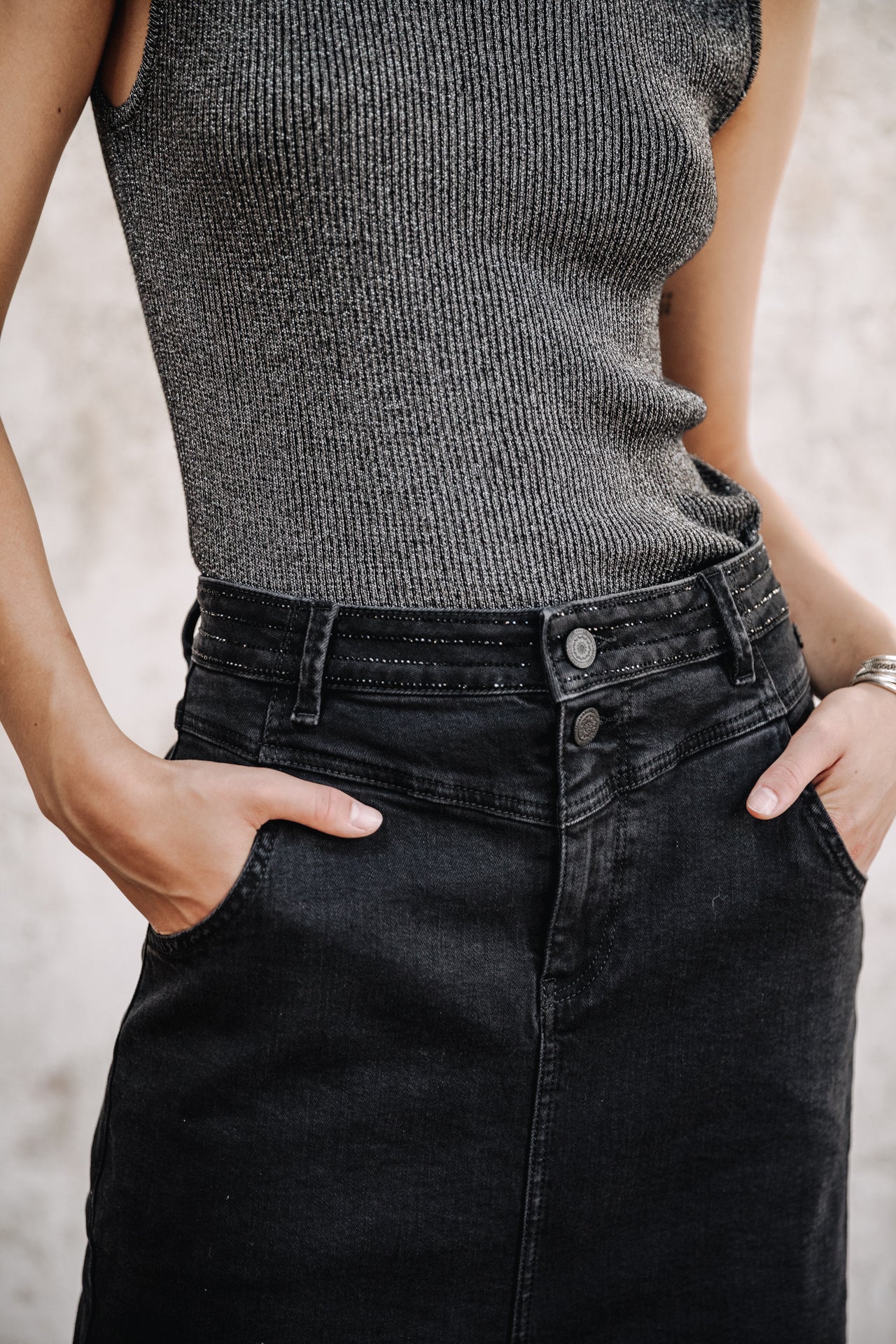 Jupe en jeans Femme Floria bologna | Freeman T. Porter