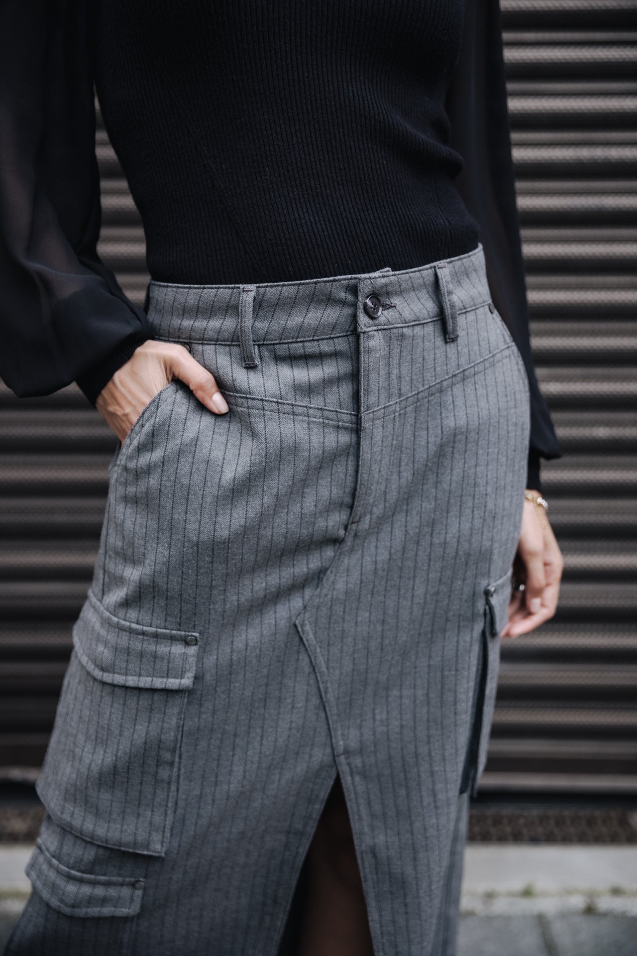 Jupe Cargo Femme Welby Buren Grey moon rock | Freeman T. Porter
