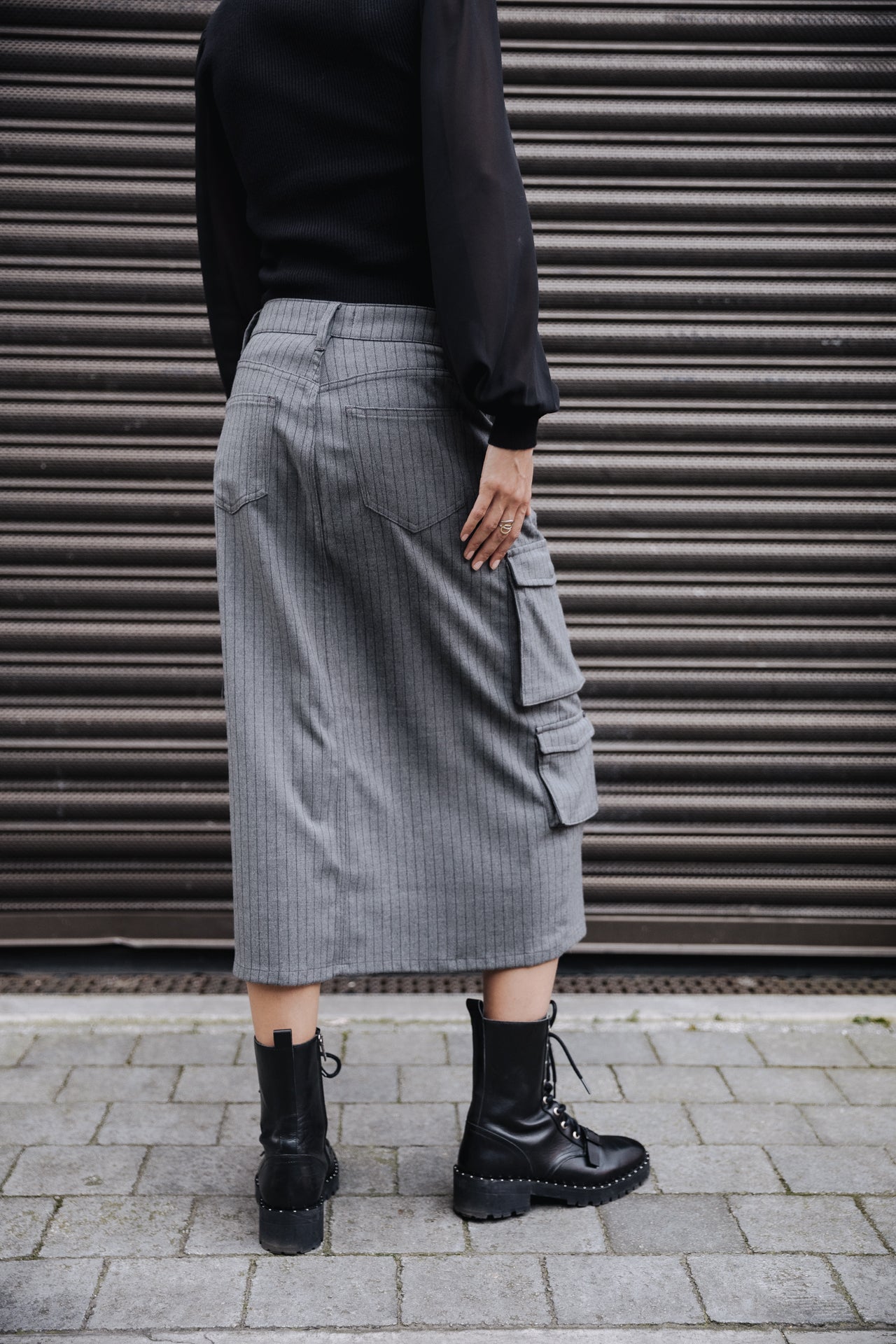 Jupe Cargo Femme Welby Buren Grey moon rock | Freeman T. Porter