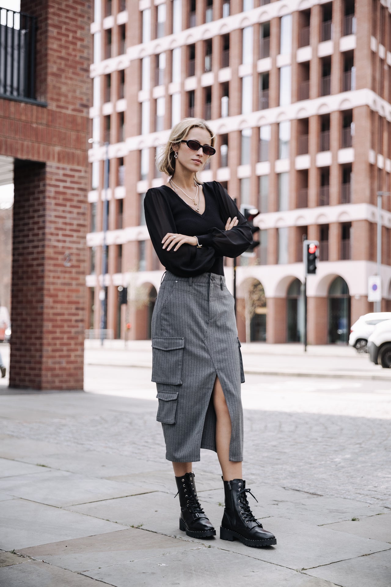 Jupe Cargo Femme Welby Buren Grey moon rock | Freeman T. Porter