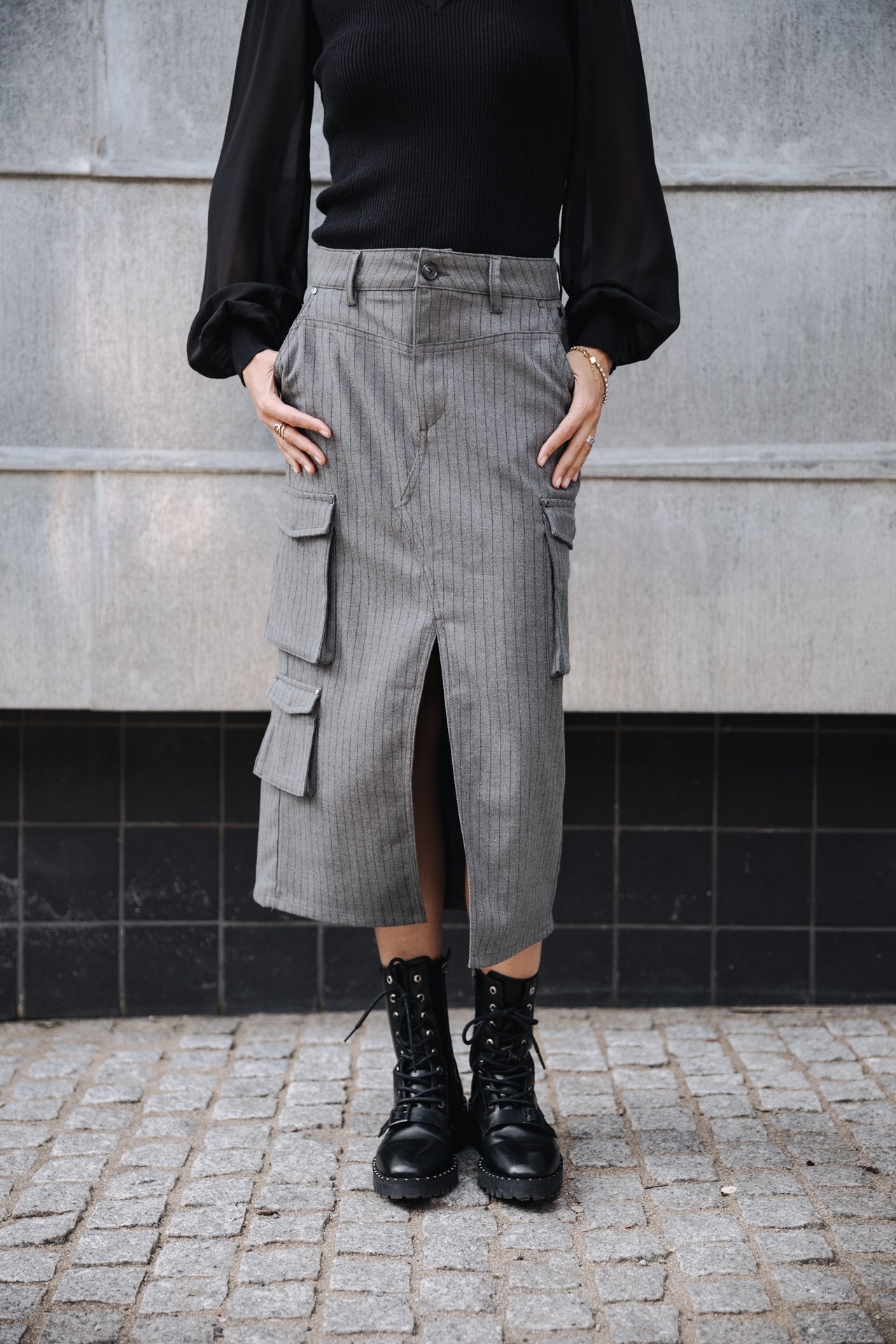 Jupe Cargo Femme Welby Buren Grey moon rock | Freeman T. Porter