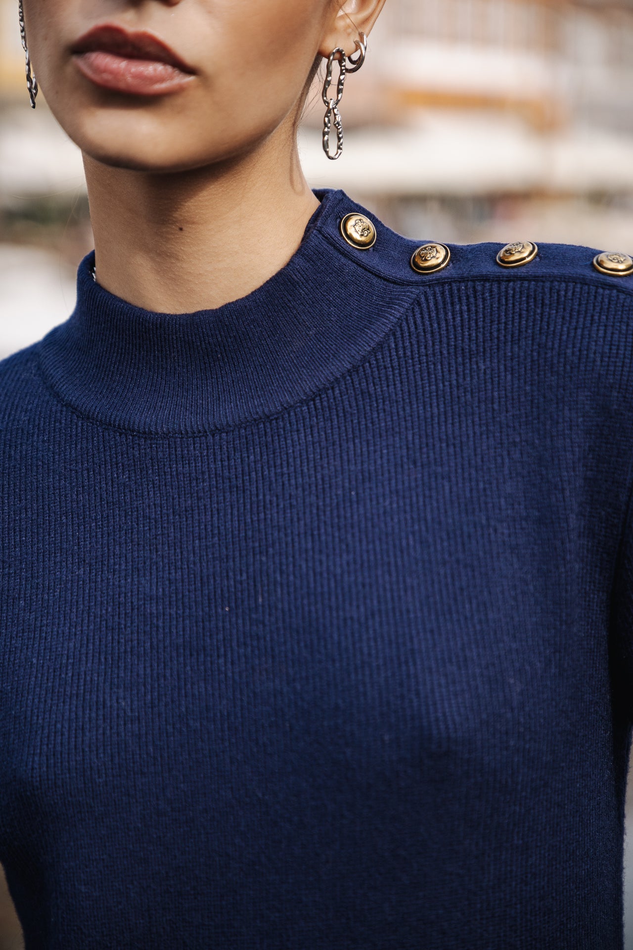 Robe pull Femme Reliane Plain mazarine blue | Freeman T. Porter