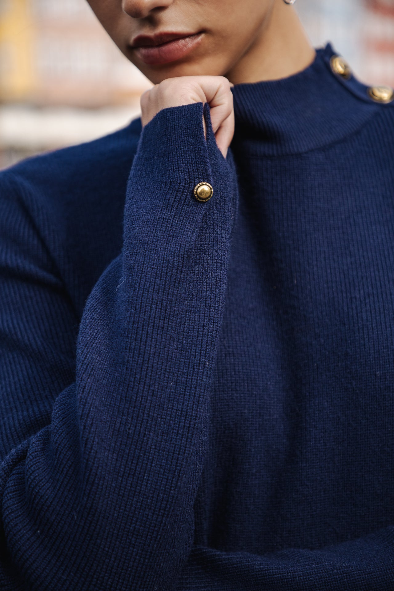 Robe pull Femme Reliane Plain mazarine blue | Freeman T. Porter