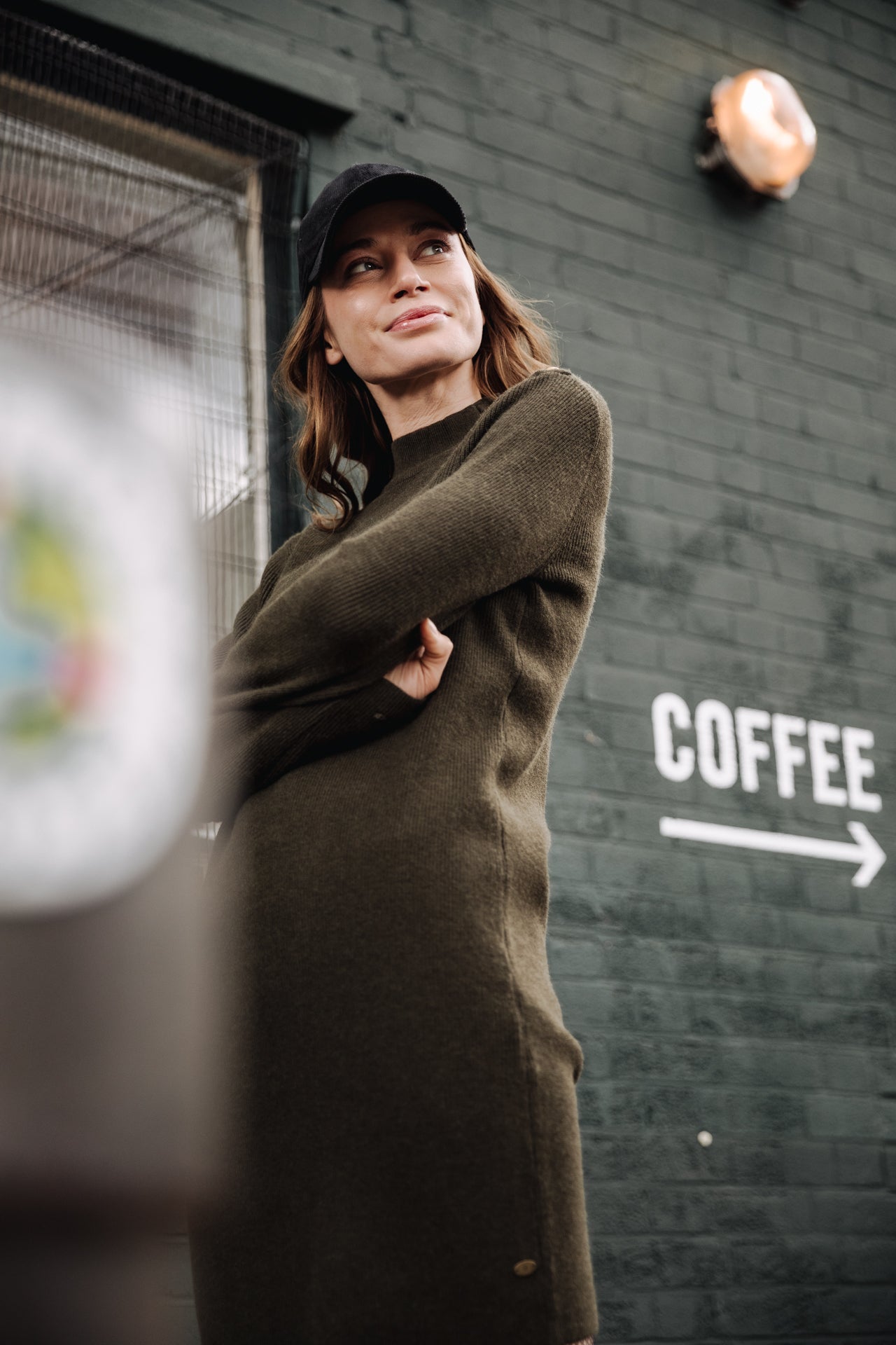 Robe pull Frau Reliane Plain kombu green | Freeman T. Porter