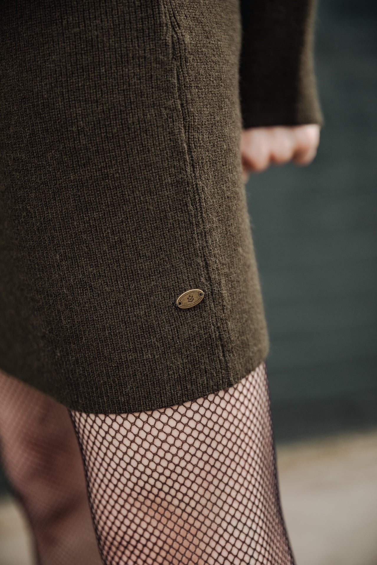 Robe pull Frau Reliane Plain kombu green | Freeman T. Porter
