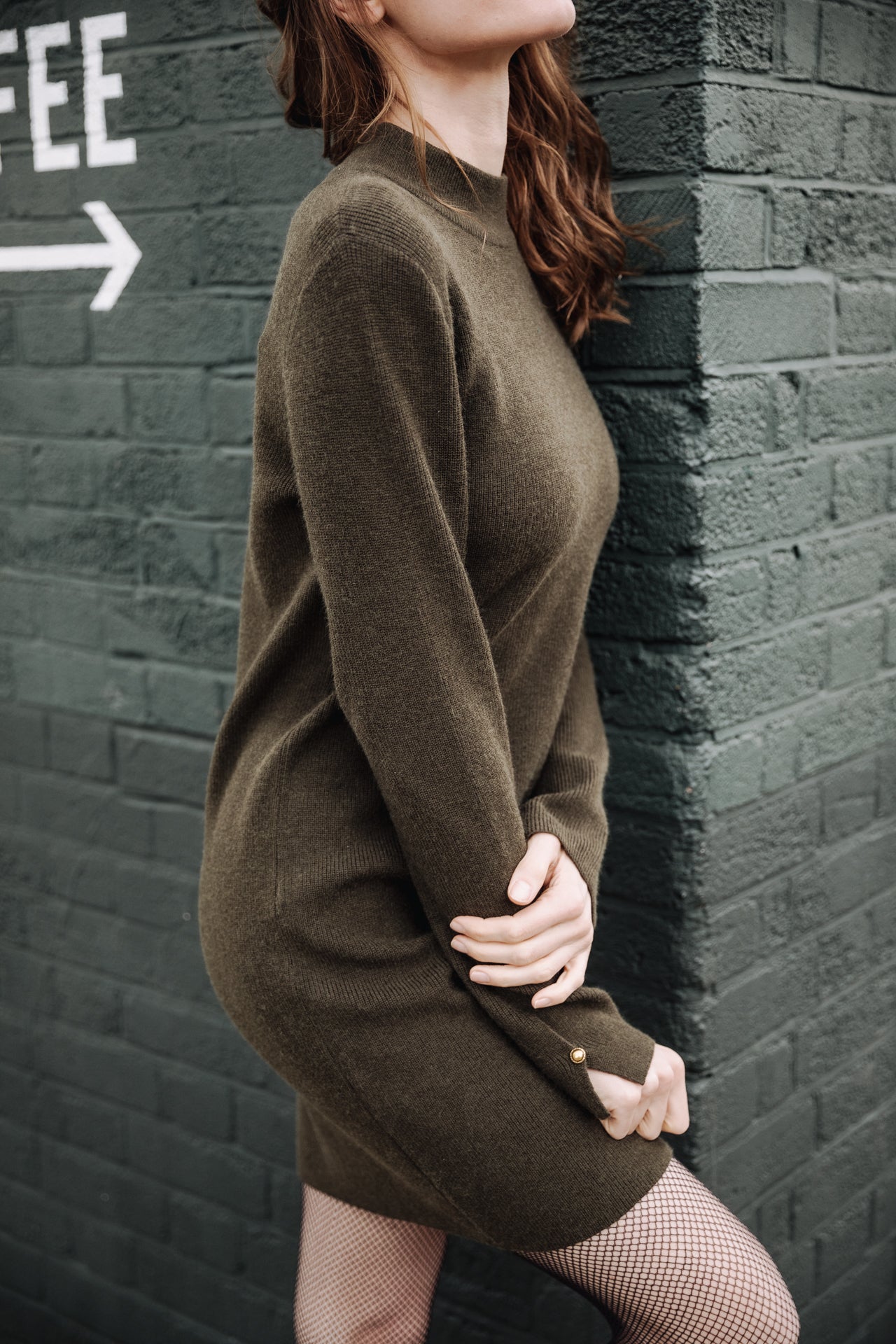 Robe pull Frau Reliane Plain kombu green | Freeman T. Porter