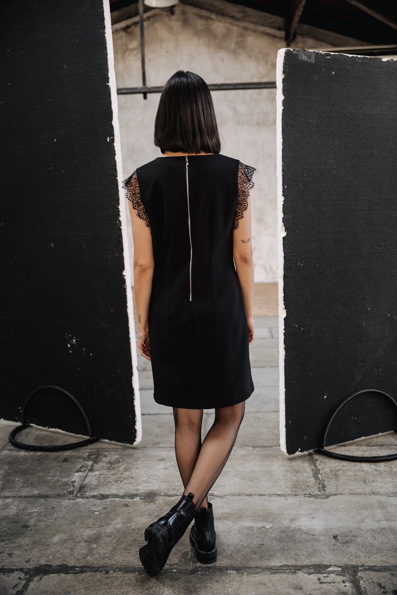 Robe courte Femme Retina Plain black | Freeman T. Porter