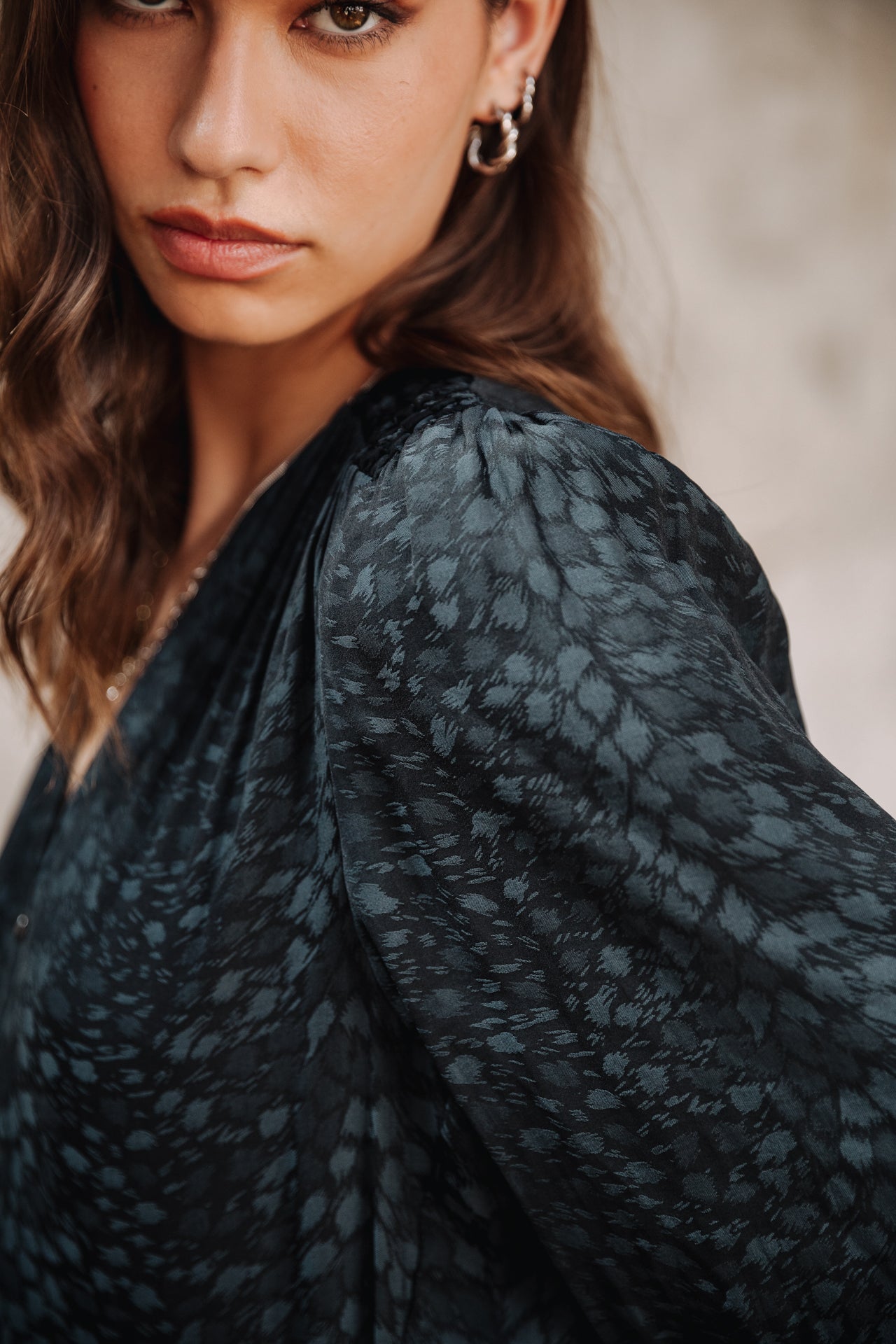Robe courte Femme Rimme Jacquard storm blue | Freeman T. Porter