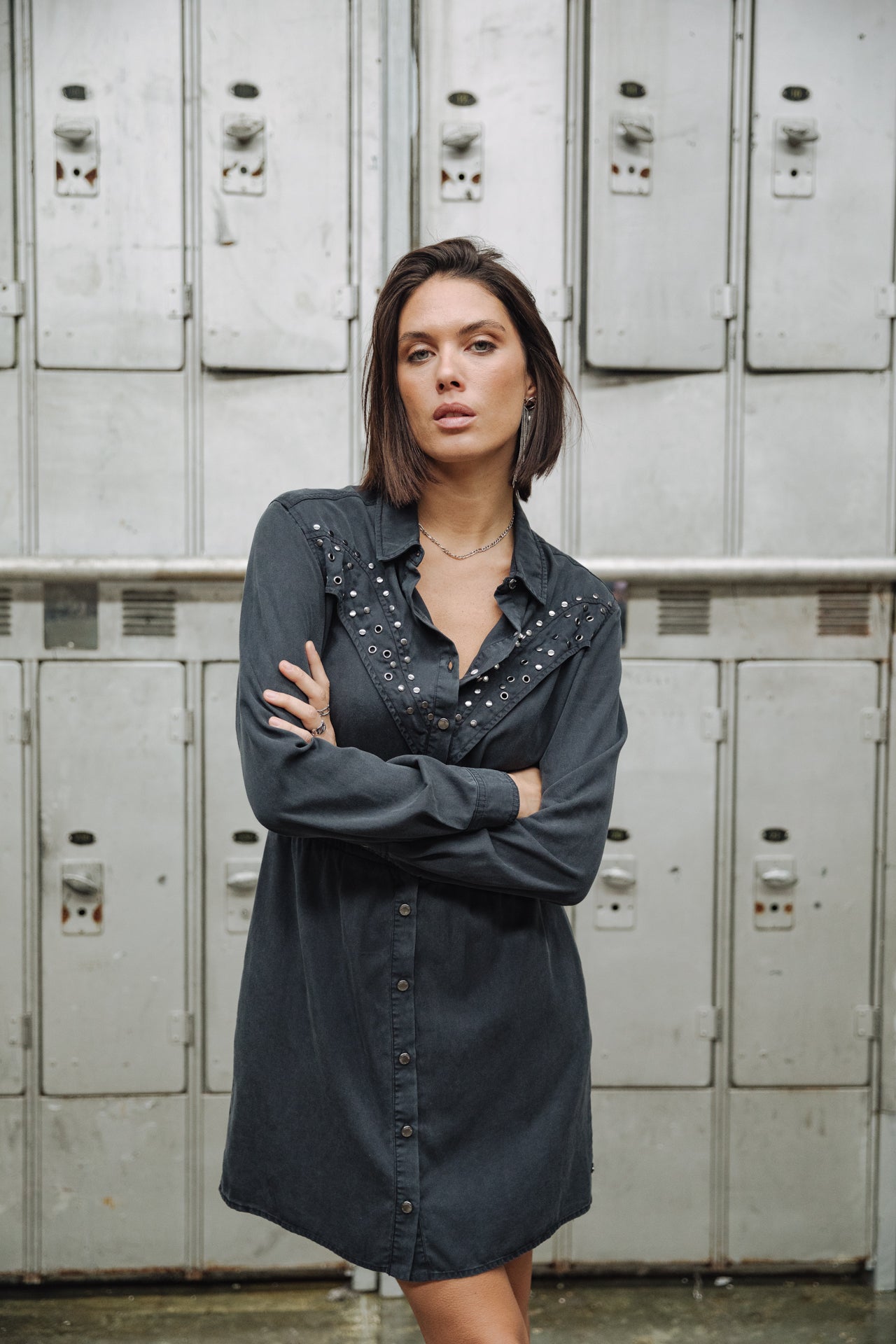 Robe chemise Femme Rodhia old black | Freeman T. Porter