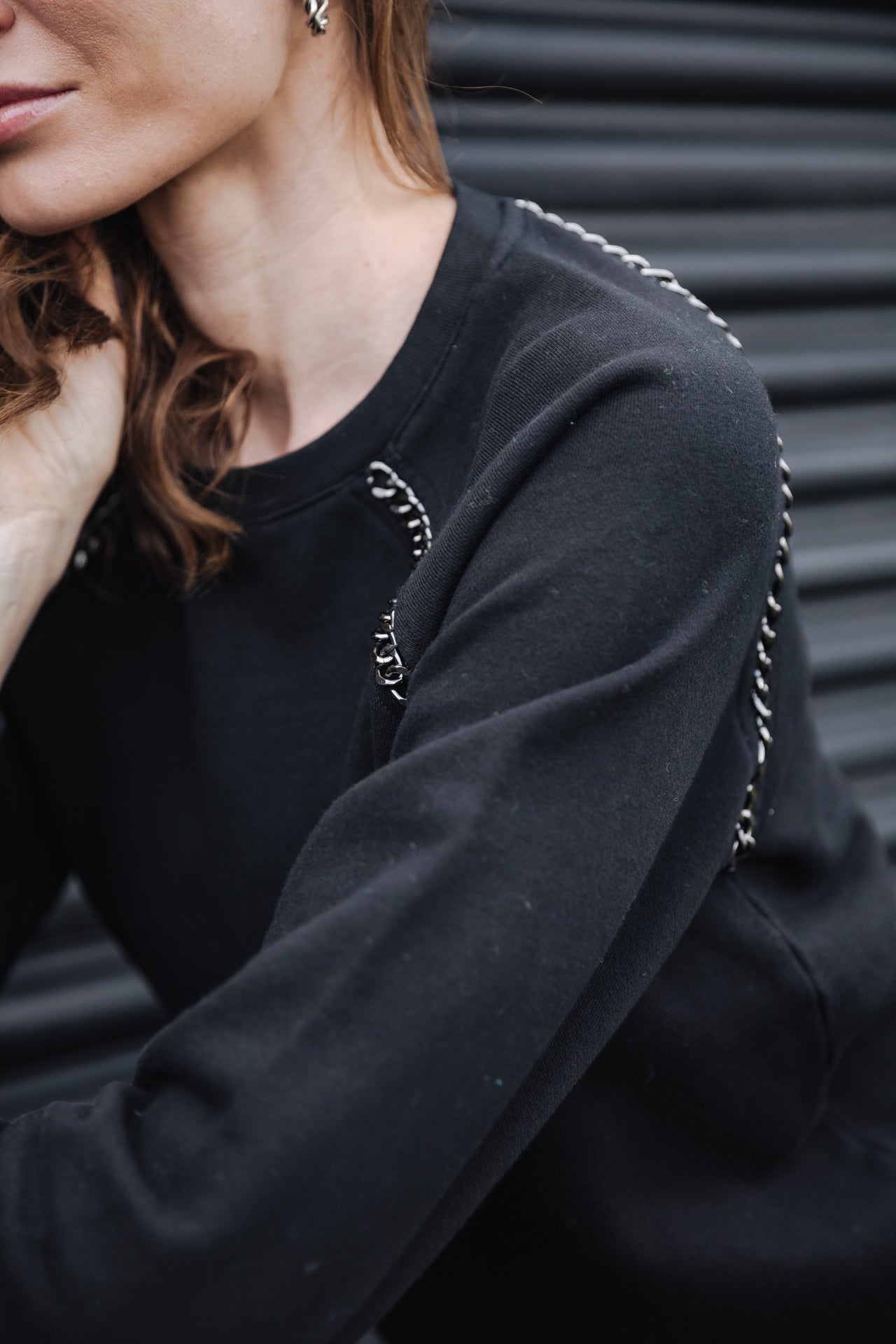 Robe sweatshirt Frau Roselia Chain black | Freeman T. Porter