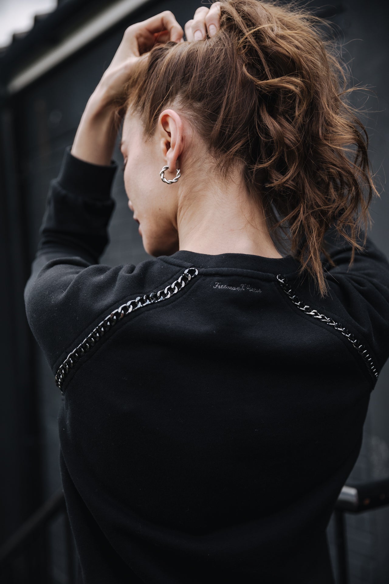 Robe sweatshirt Frau Roselia Chain black | Freeman T. Porter