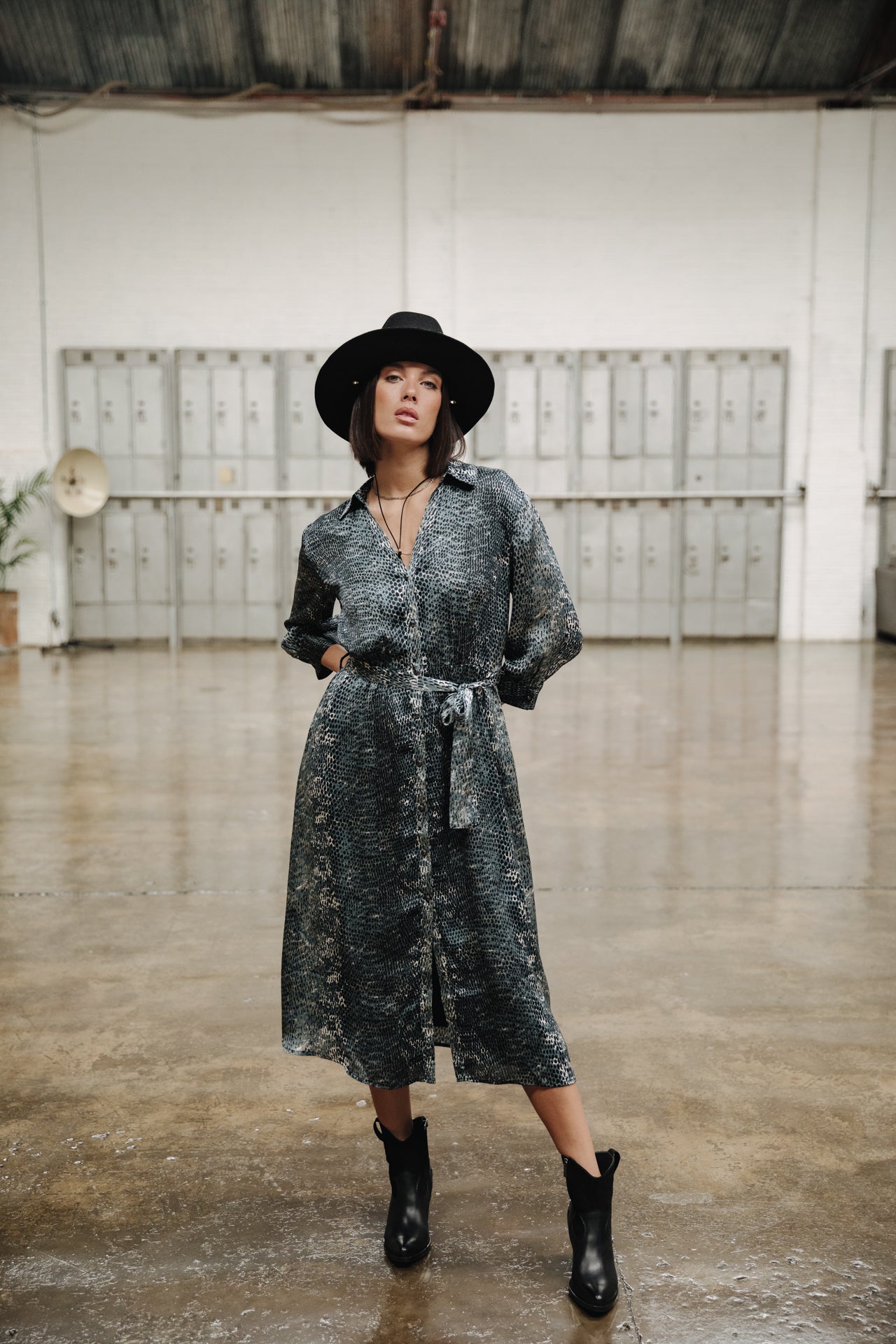 Robe longue Frau Ruffine Appaloosa storm blue | Freeman T. Porter