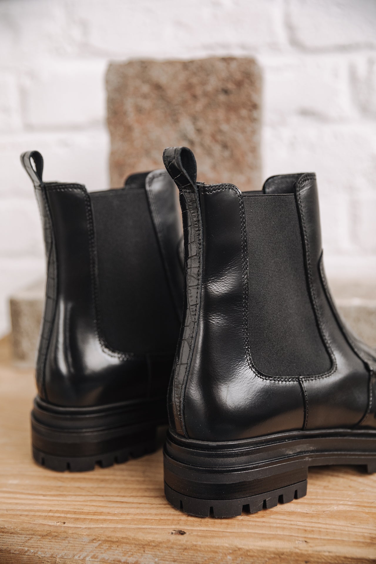 Chelsea Boots Femme Nasha Mix black | Freeman T. Porter