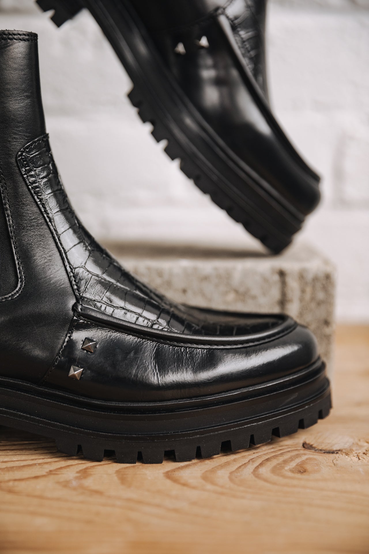 Chelsea Boots Femme Nasha Mix black | Freeman T. Porter