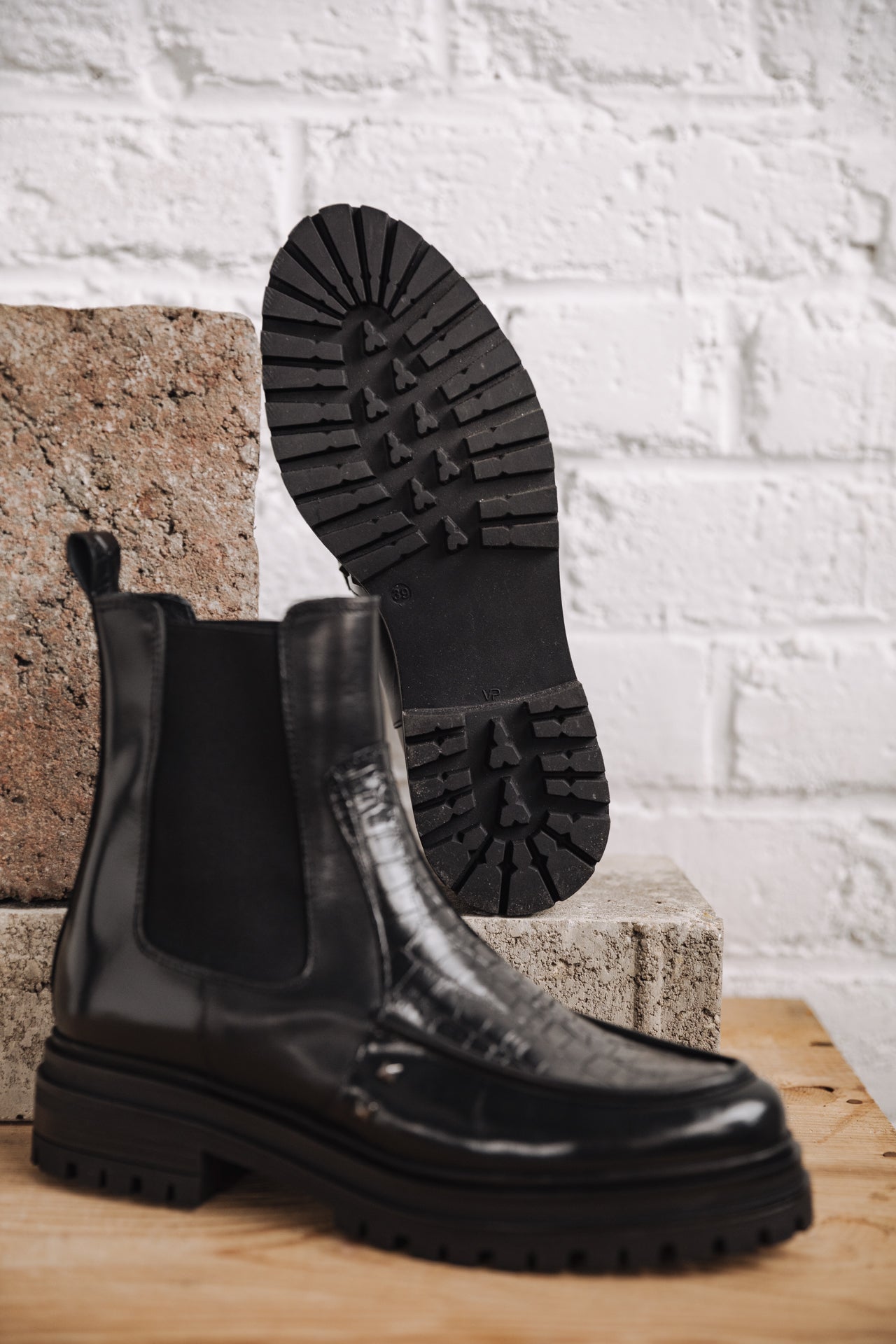 Chelsea Boots Femme Nasha Mix black | Freeman T. Porter