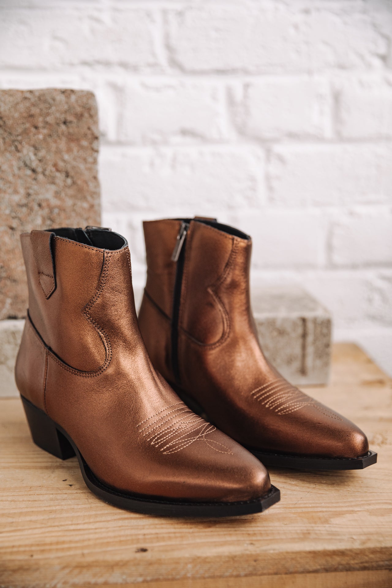Low Boots Femme Sixtin Metal mercurio | Freeman T. Porter