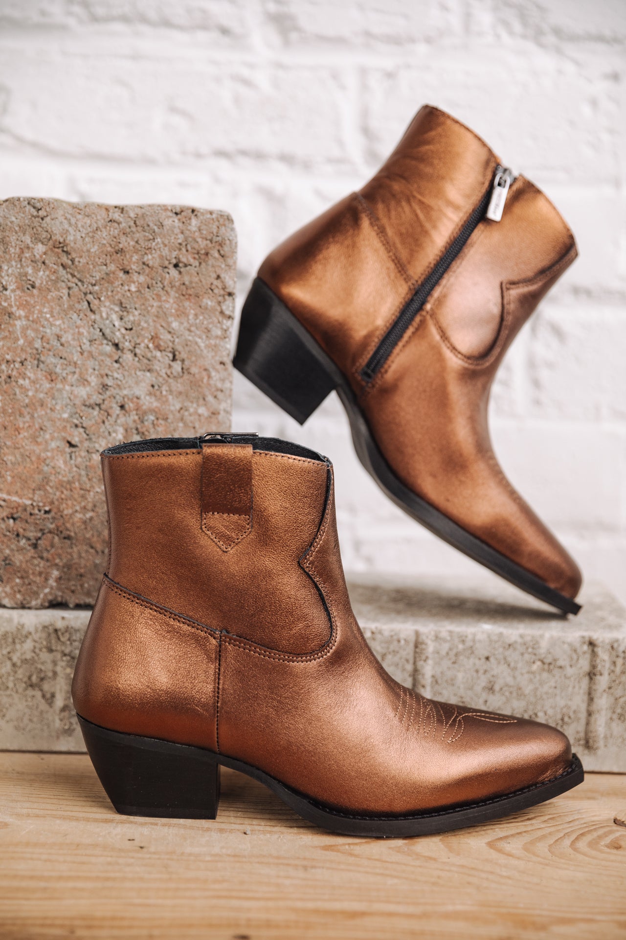 Low Boots Femme Sixtin Metal mercurio | Freeman T. Porter